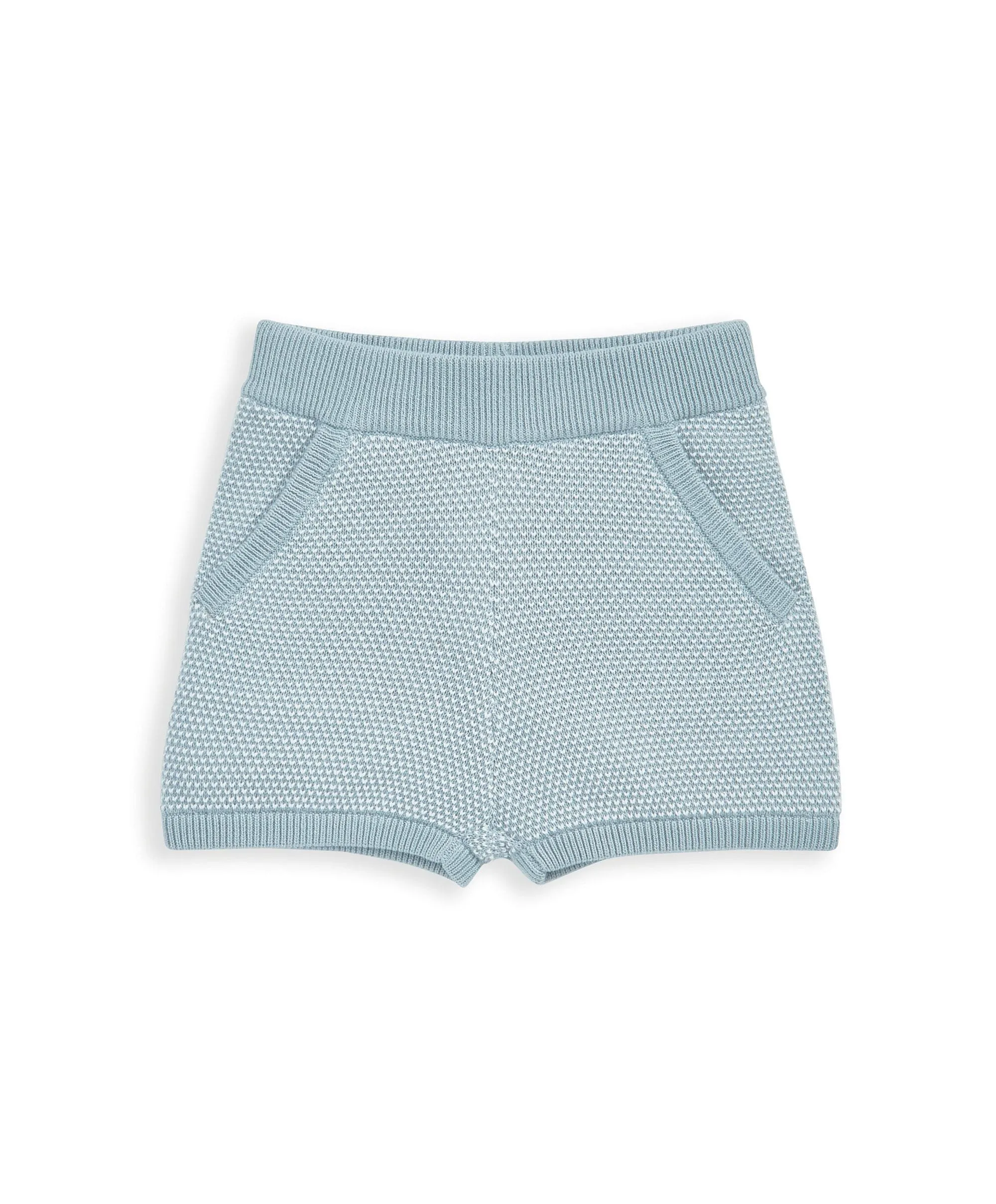 Gestrickter Polo- und Shorts-Outfit-Set