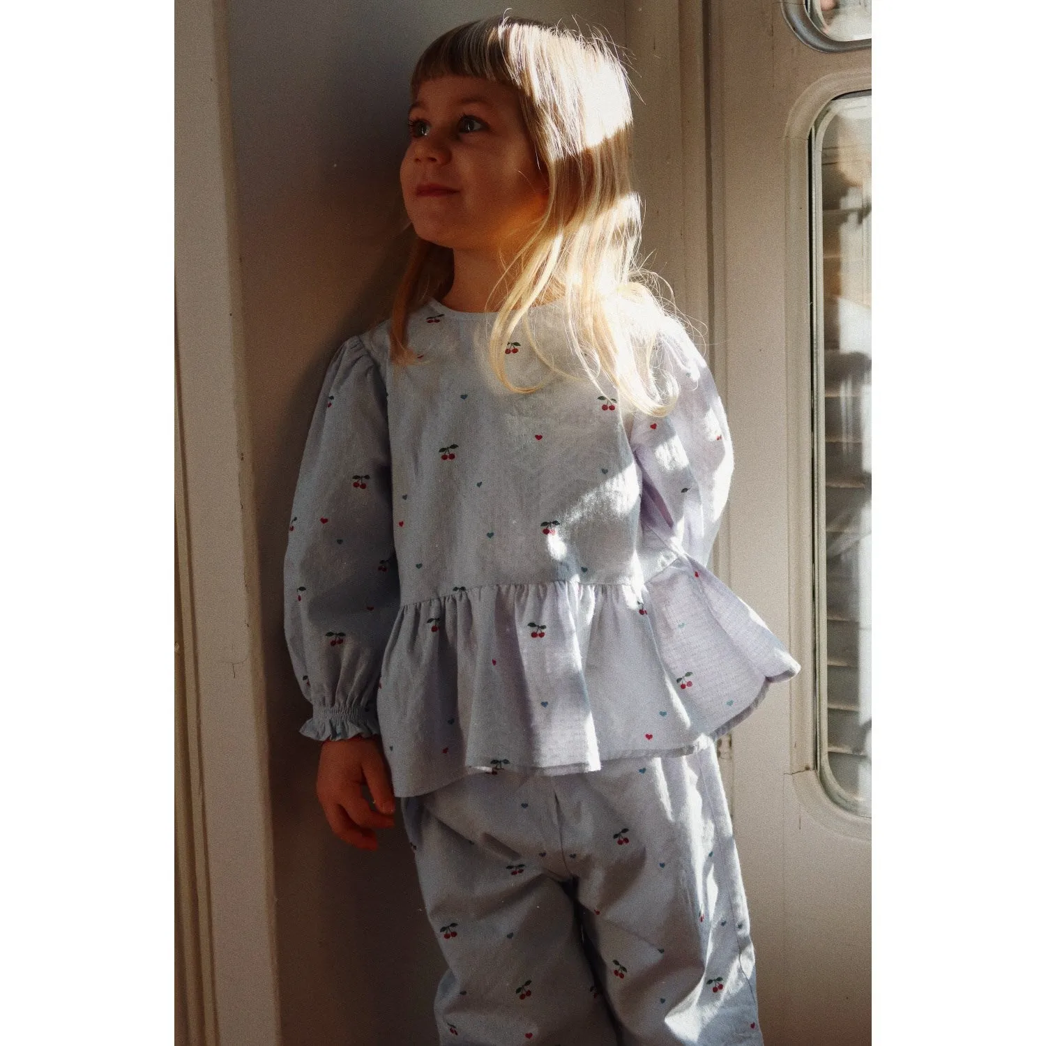 Konges Sløjd Kirschblau Coeur Evia Hose Gots Konges Sloejd