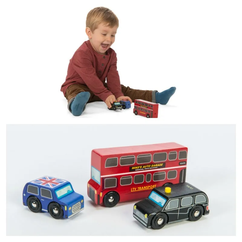 Le Toy Van Little London Holzfahrzeuge 3er-Set