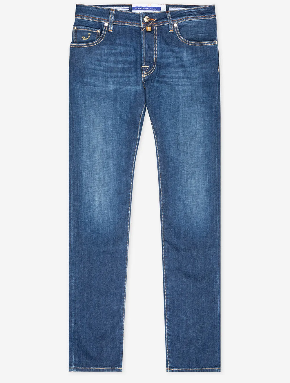 Lederabzeichen Jeans Denim