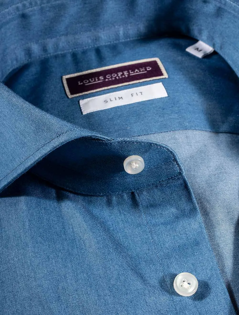 Lee Denim Effekt Slim Fit Hemd Denim