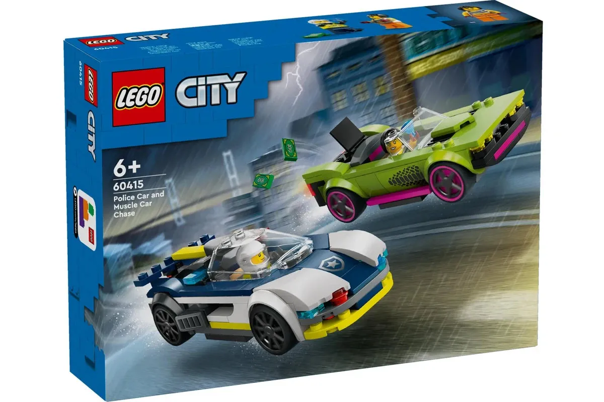 LEGO CITY Polizeiauto und Muscle Car Verfolgungsjagd 60415