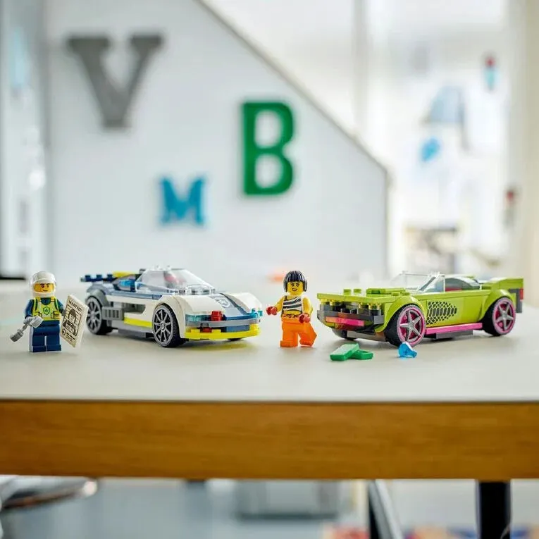 LEGO CITY Polizeiauto und Muscle Car Verfolgungsjagd 60415
