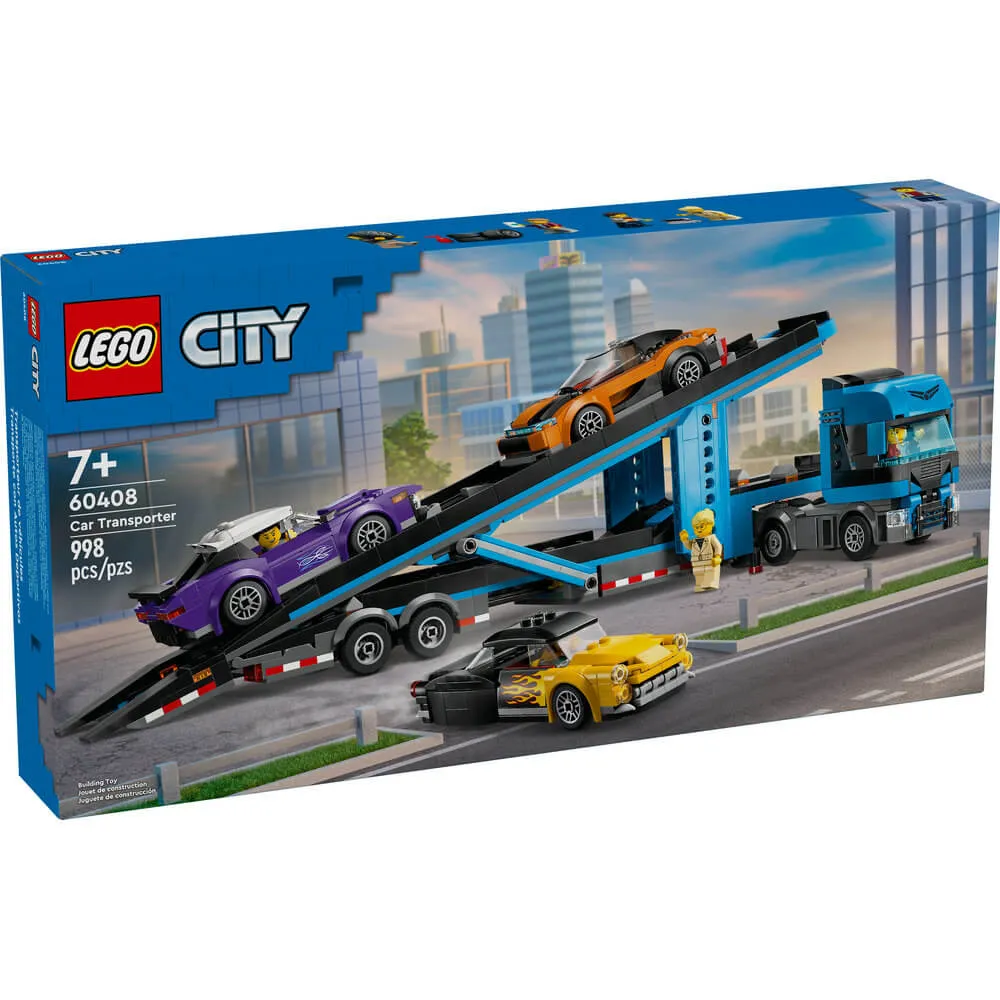 LEGO® Spielzeug LEGO® City Auto-Transporter mit Sportwagen Bauset mit 998 Teilen (60408)