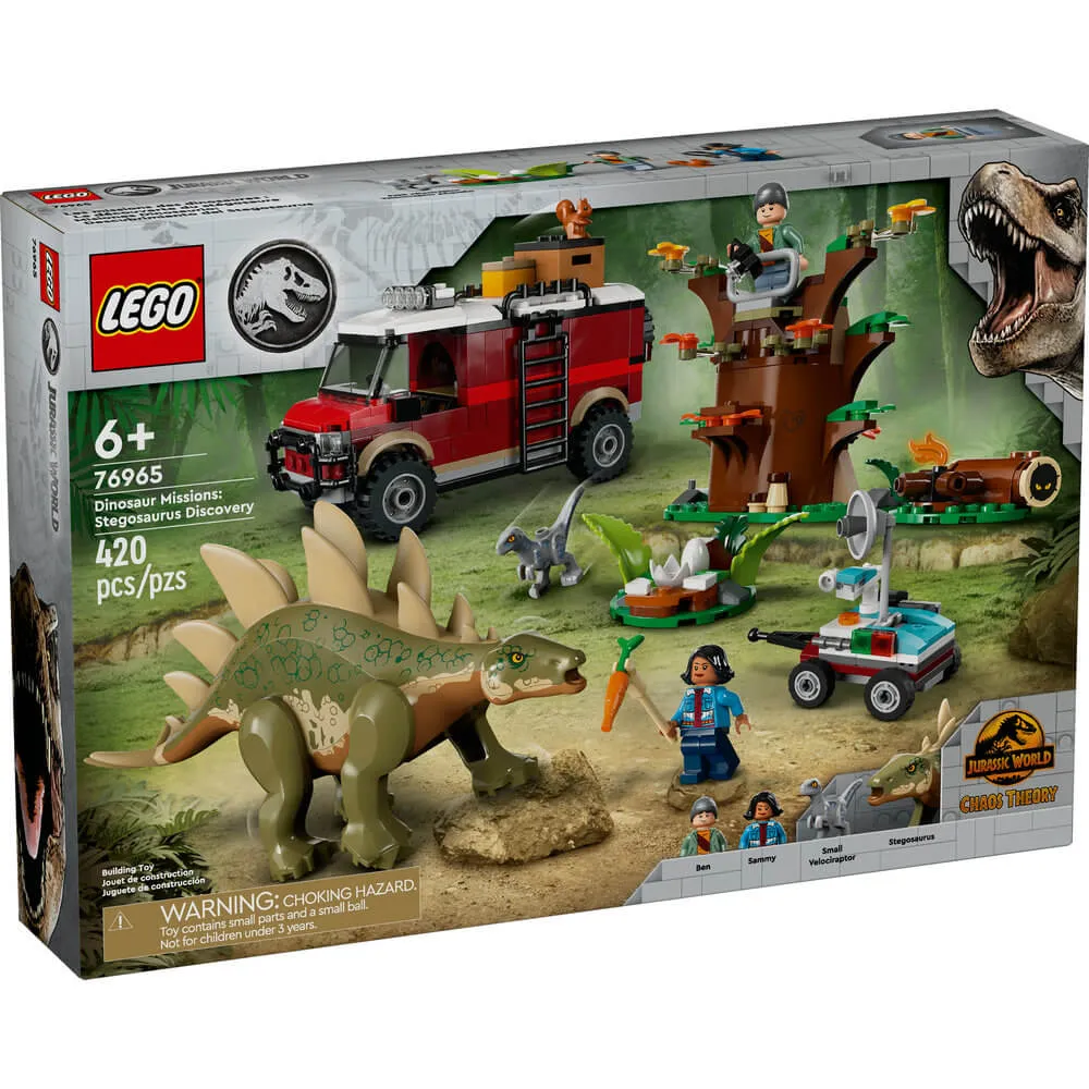 LEGO® Spielzeug LEGO® Jurassic World Dinosaurier-Missionen: Stegosaurus-Entdeckung Bauset mit 420 Teilen (76965)
