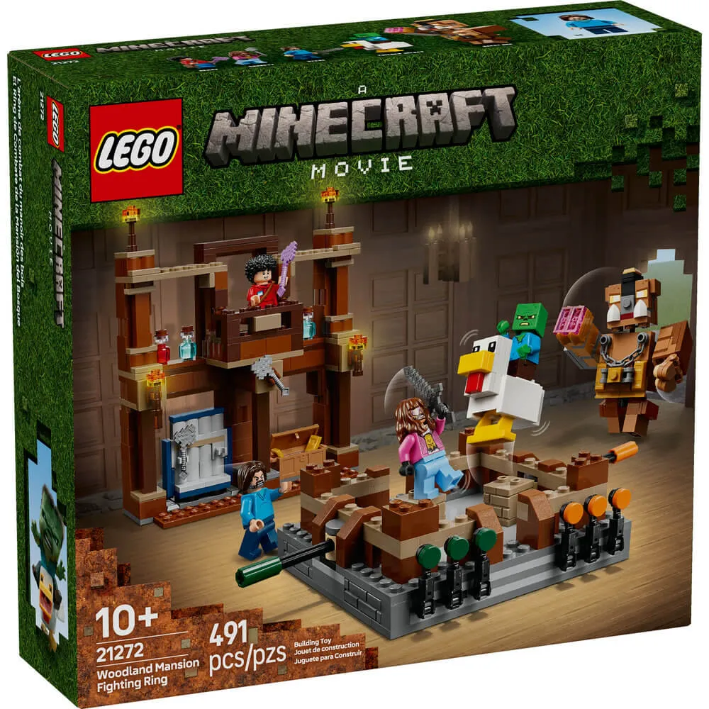 LEGO® Spielzeug LEGO® Minecraft Waldland-Herrenhaus Kampfring Bauset mit 491 Teilen (21272)