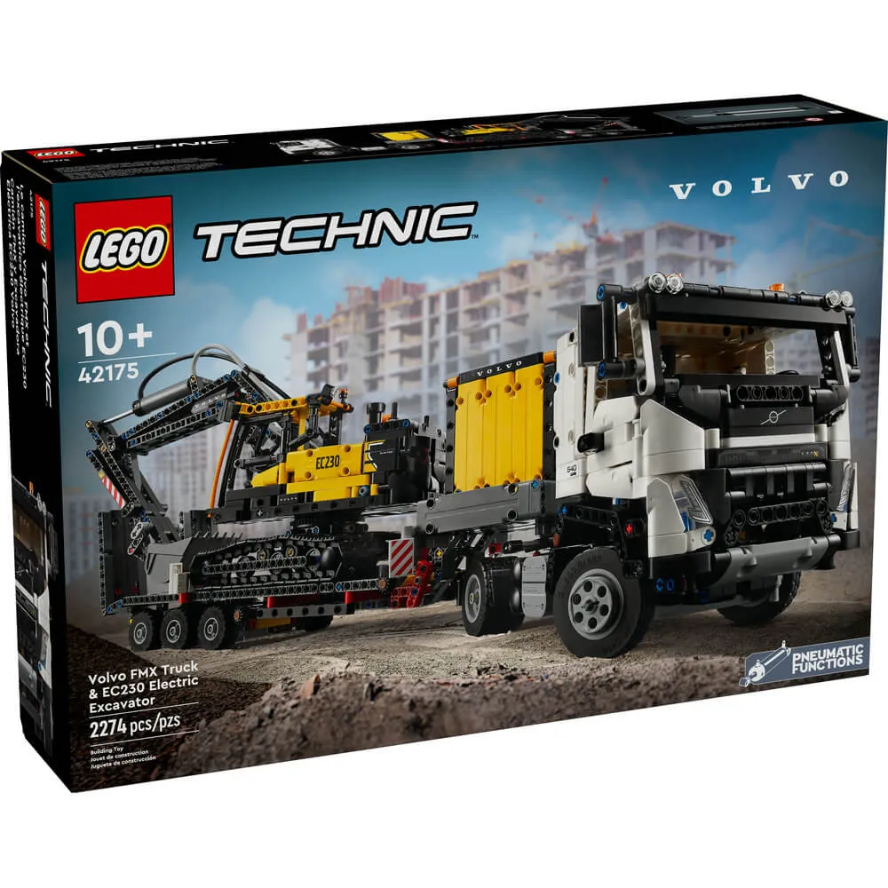 Lego® Spielzeug LEGO® Technic Volvo FMX LKW & EC230 Elektrobagger Bauset mit 2274 Teilen (42175)