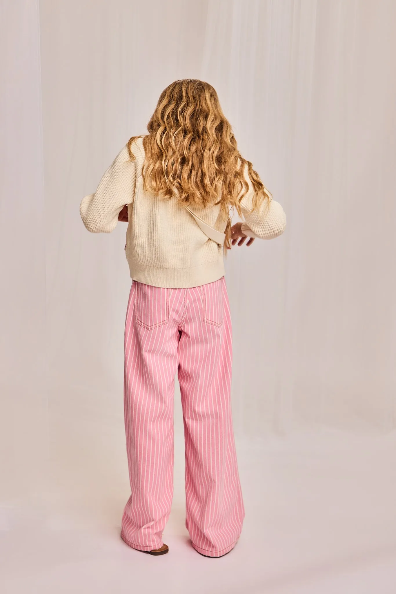 leyla gestreifte Hose 000528 - rosa Ao76 Kleidung Jungen Mädchen