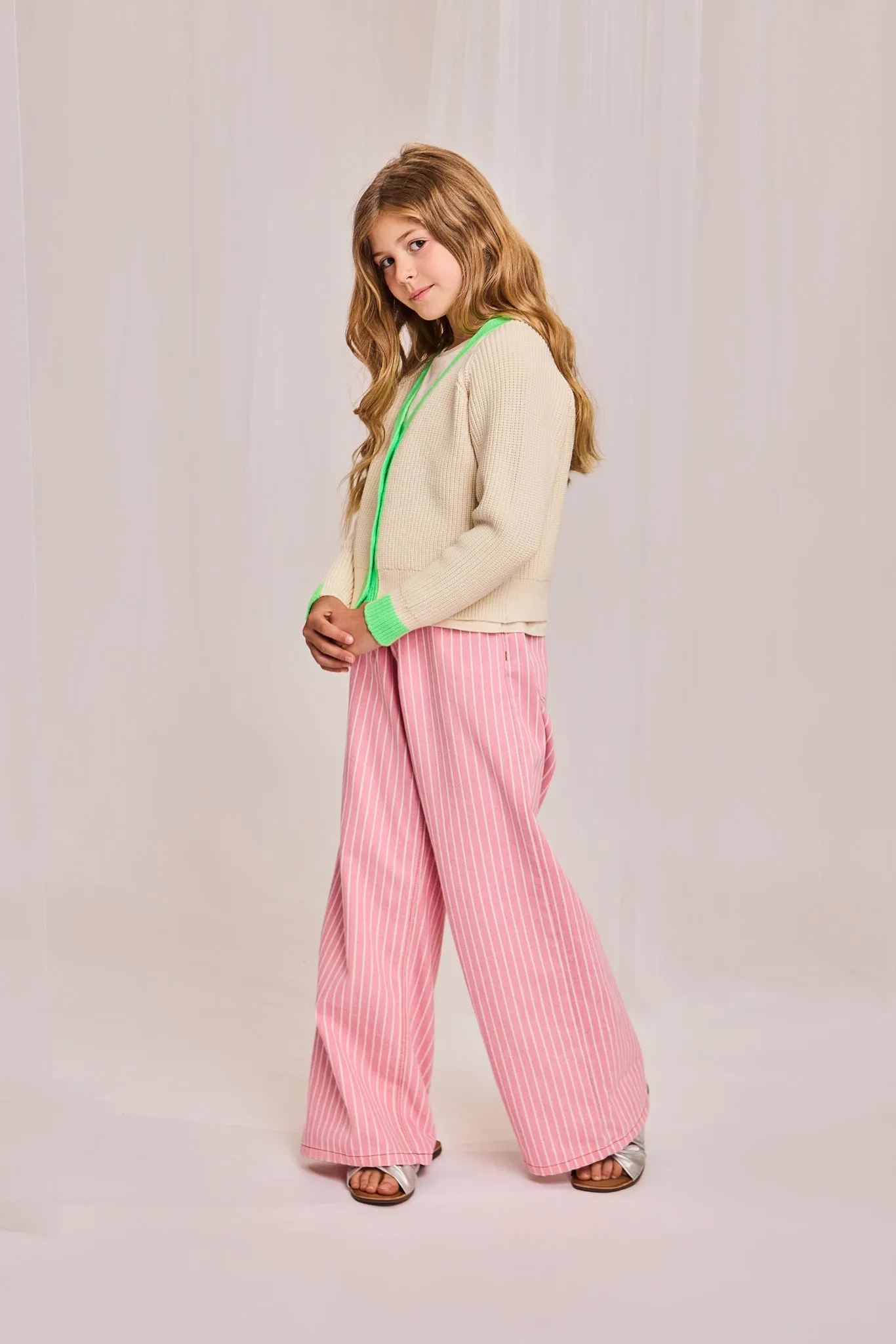 leyla gestreifte Hose 000528 - rosa Ao76 Kleidung Jungen Mädchen