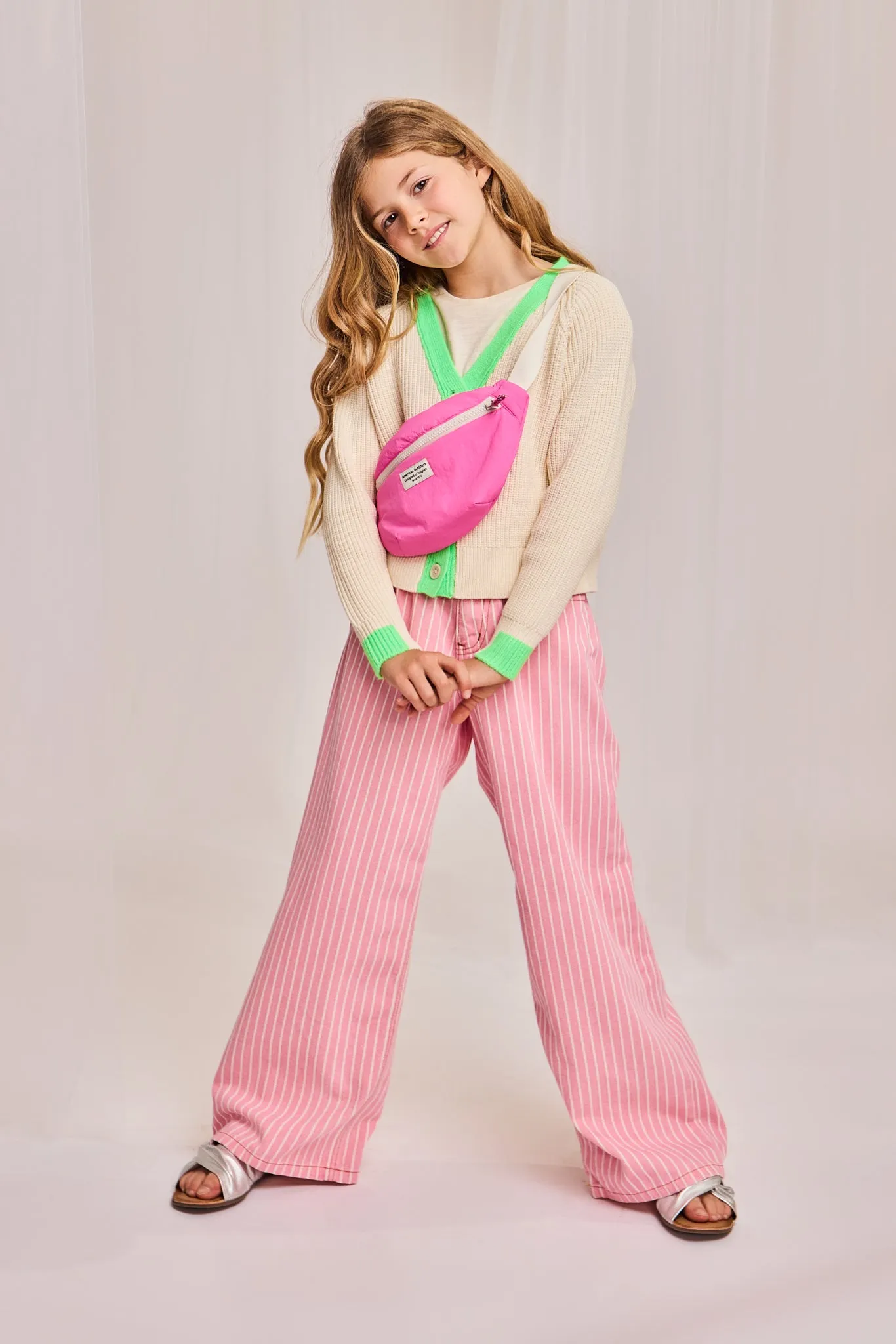 leyla gestreifte Hose 000528 - rosa Ao76 Kleidung Jungen Mädchen