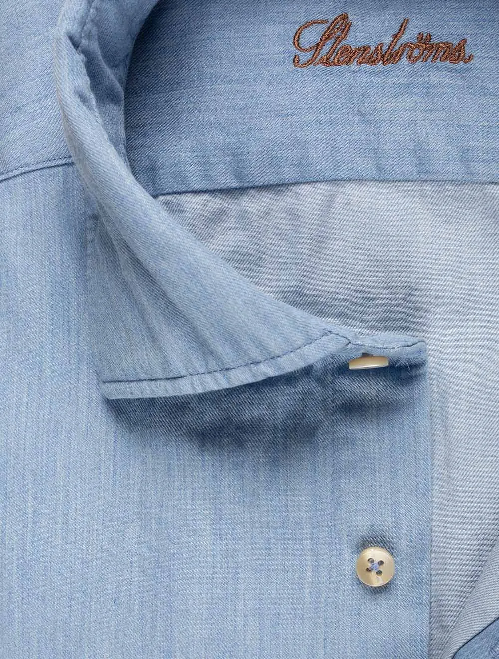 Leichtes Denim-Hemd in Marineblau