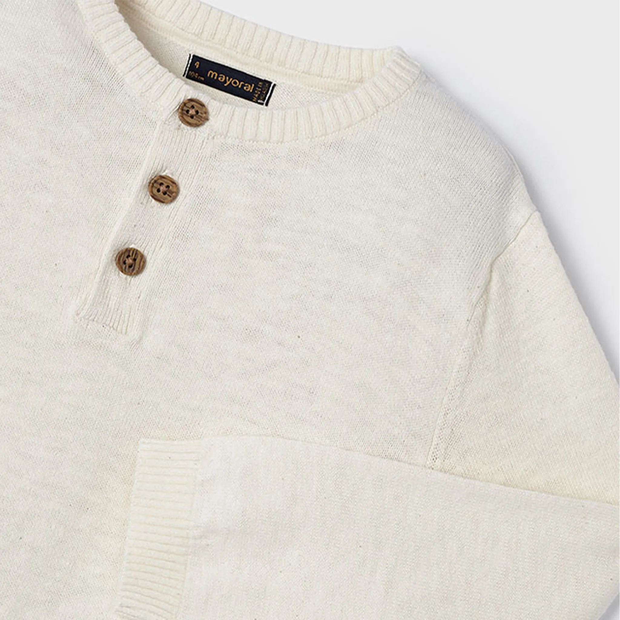 Leinen-Baumwoll-Pullover