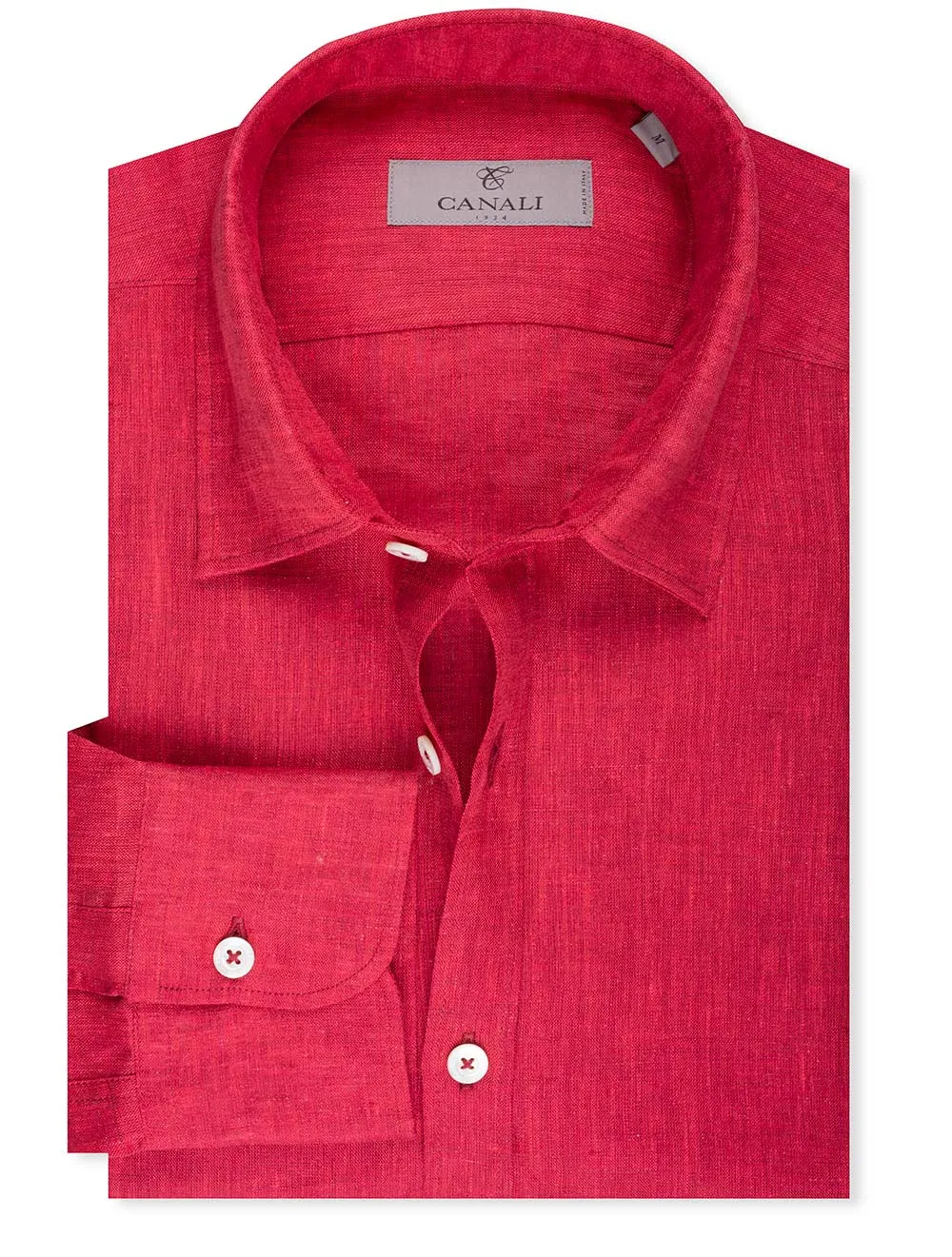 Leinenhemd Rot