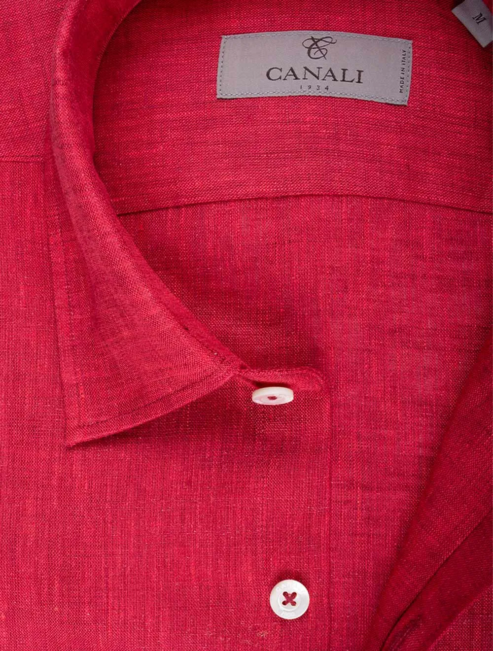 Leinenhemd Rot