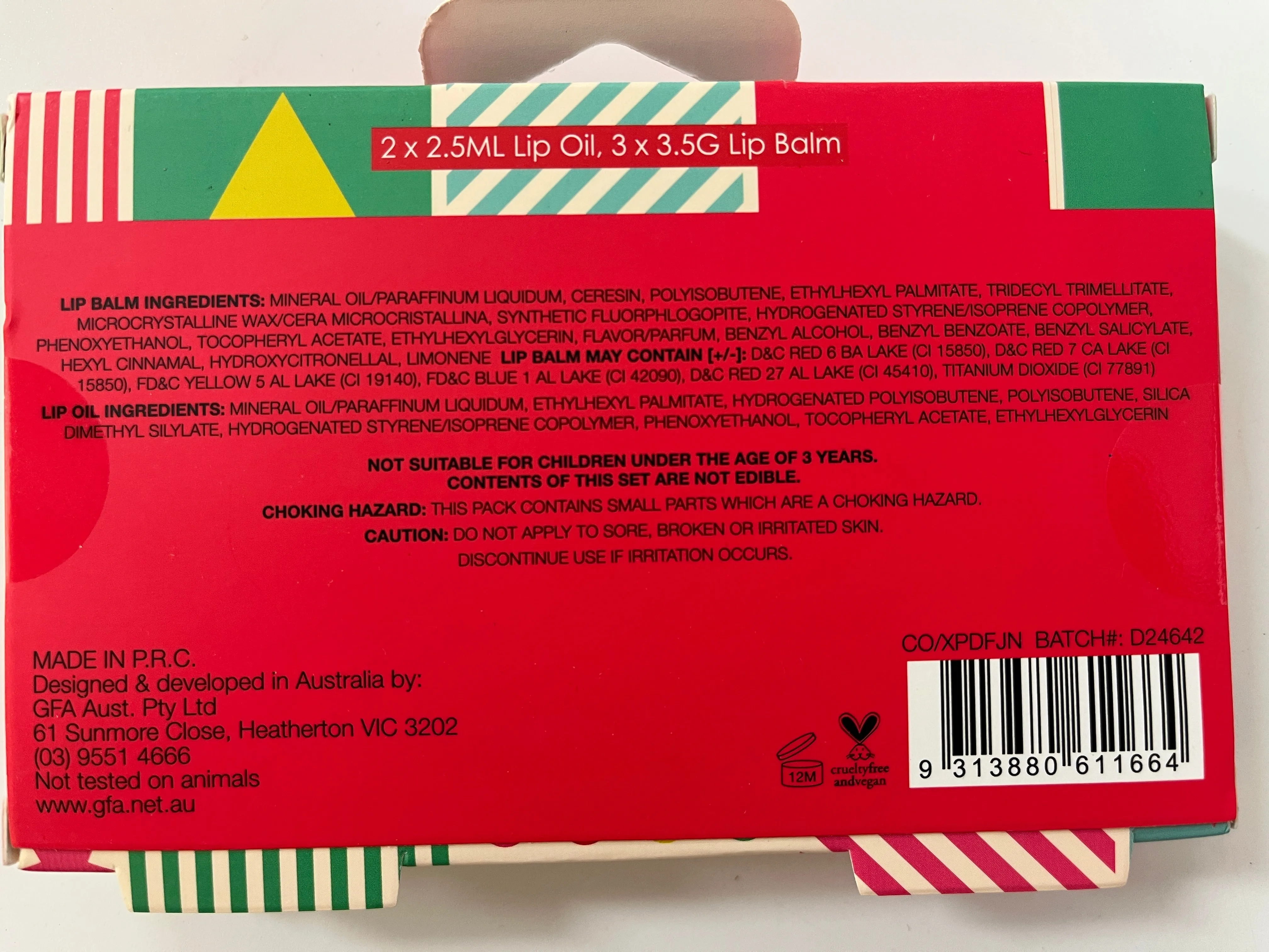 Lippenset Jingle Bells