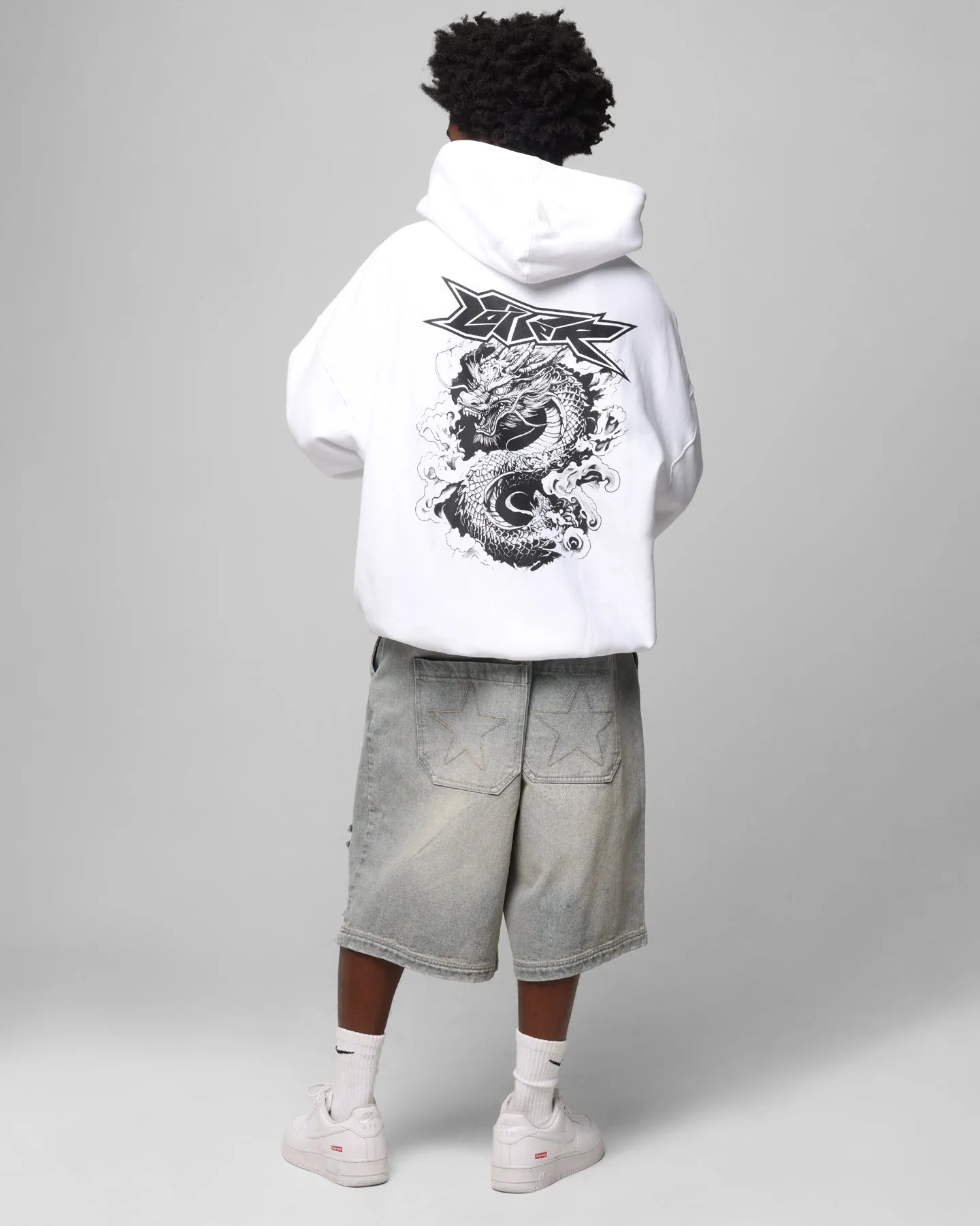 Loiter Draco Born Kapuzenpullover Weiß