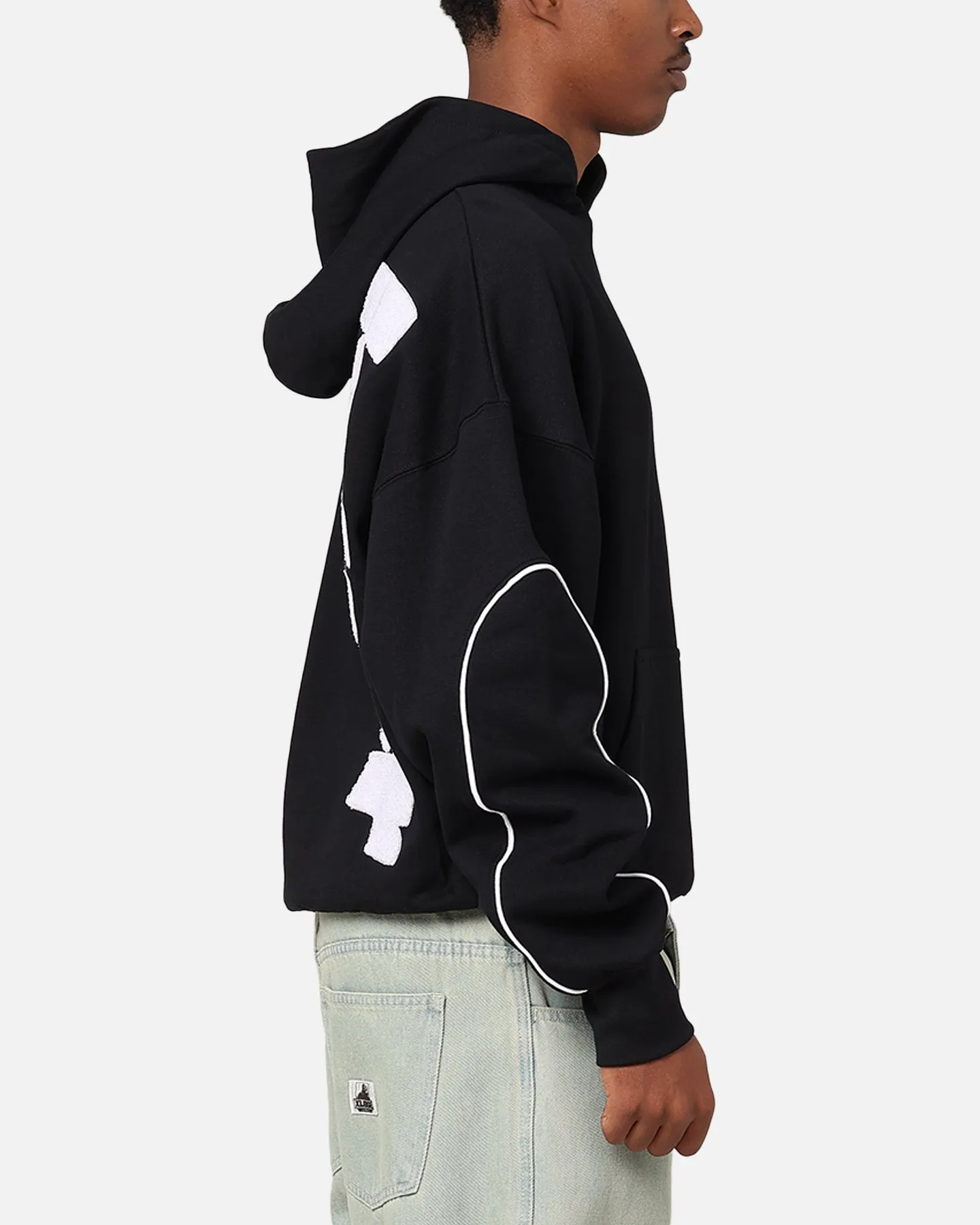 Loiter Pin Line Premium Hoodie Schwarz