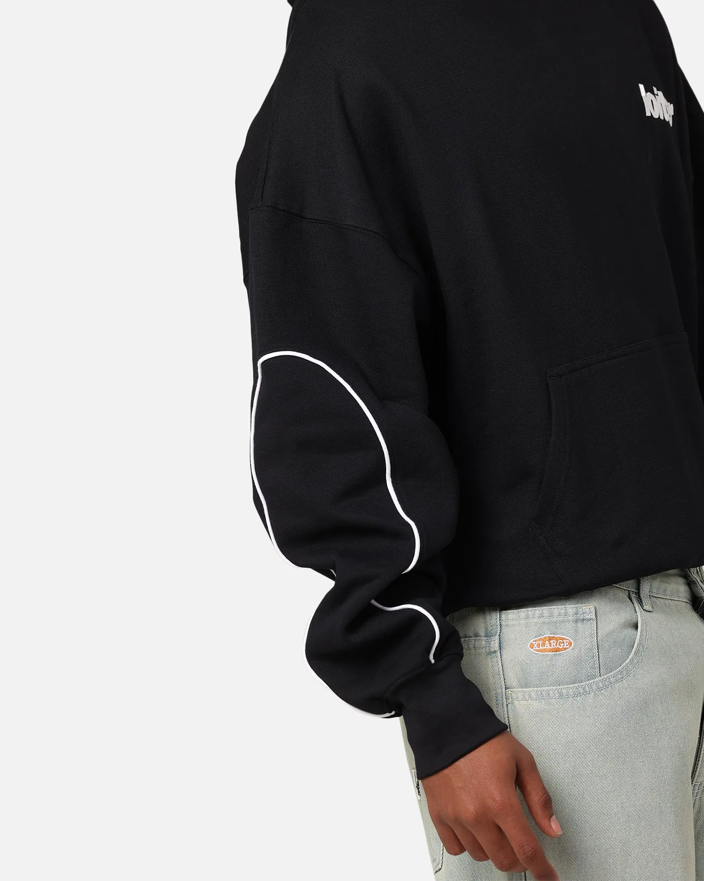 Loiter Pin Line Premium Hoodie Schwarz