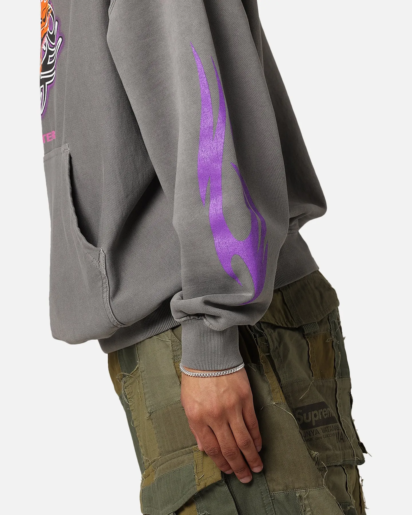 Loiter Rip N Dip Kapuzenpullover Gewaschener Anthrazit