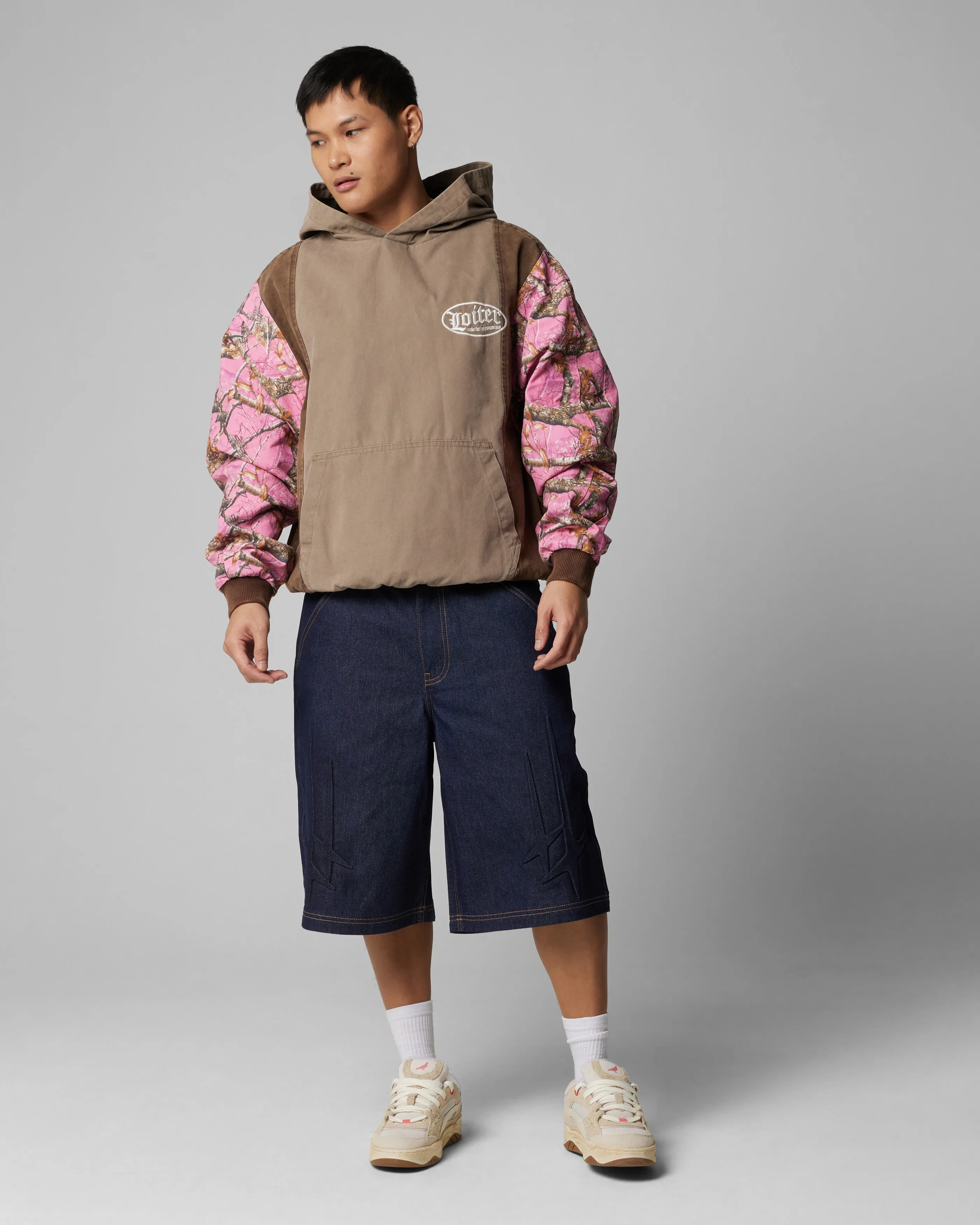 Loiter Splinter Hoodie Pink Camo