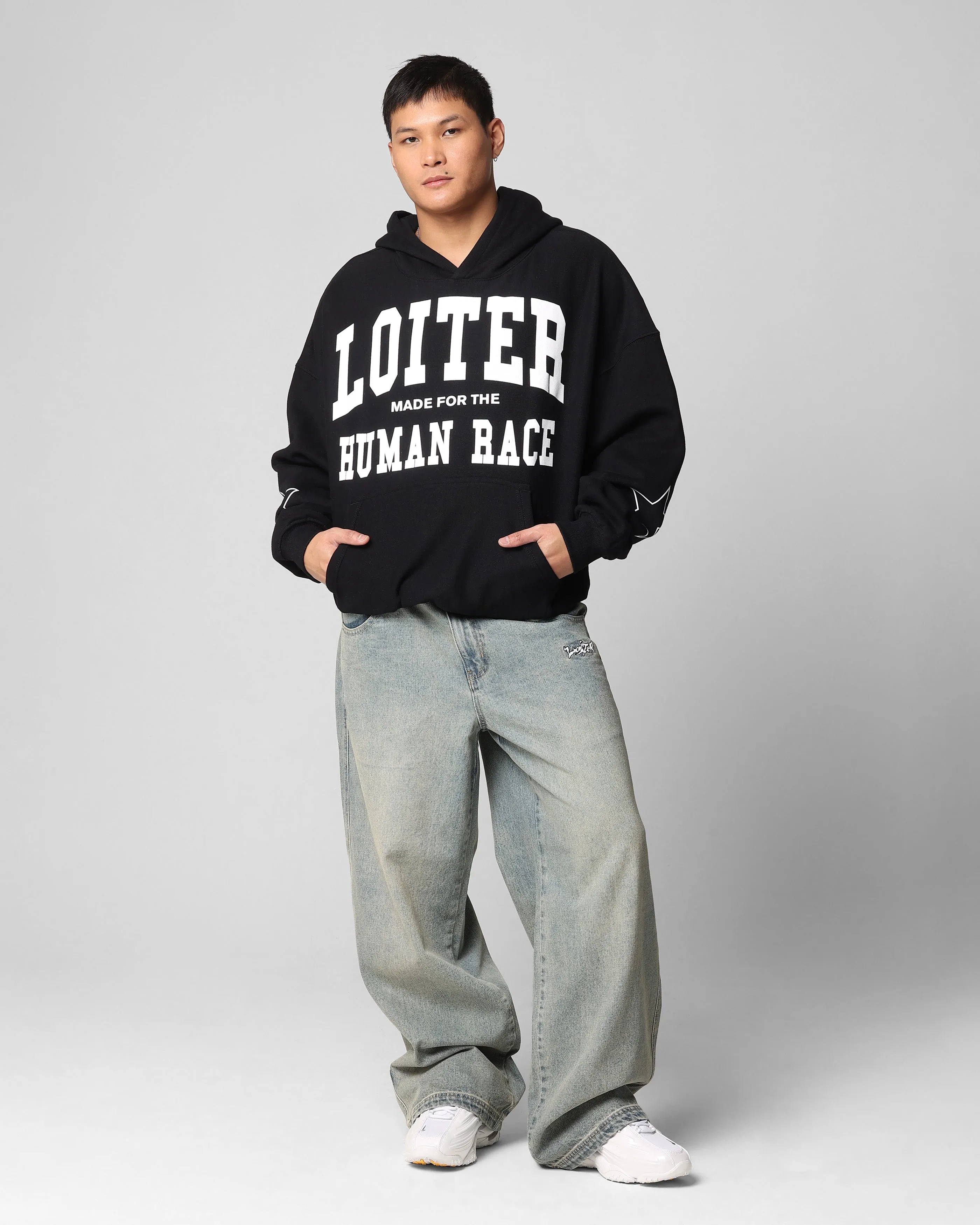 Loiter Training Day Hoodie Schwarz
