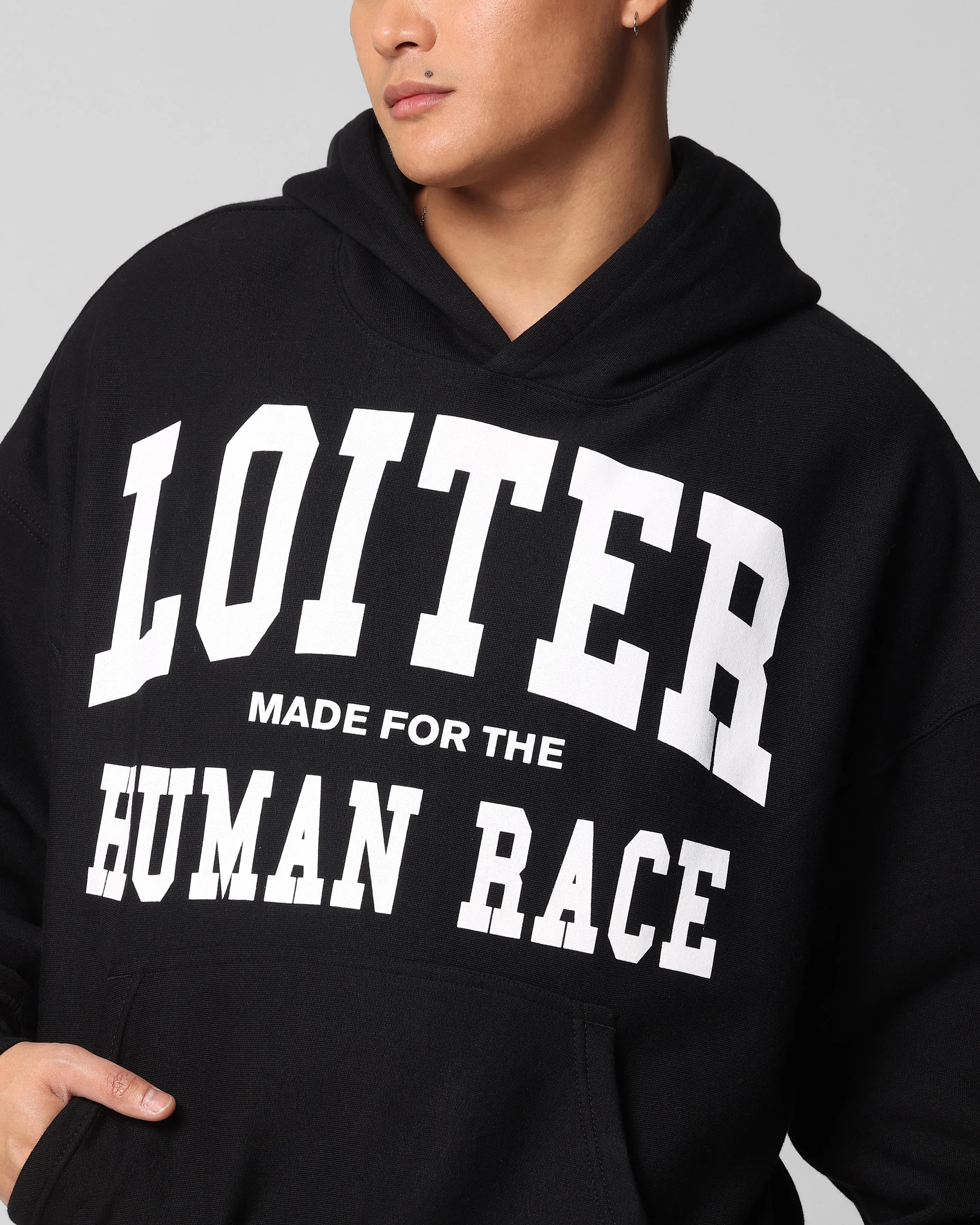 Loiter Training Day Hoodie Schwarz