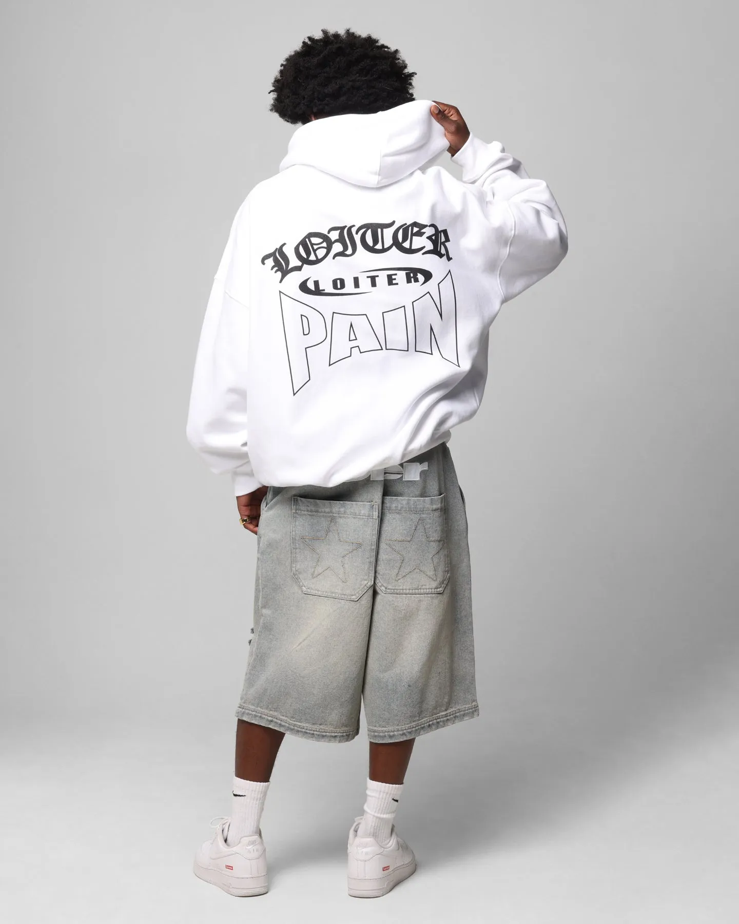 Loiter Ultimate Pain Hoodie Weiß