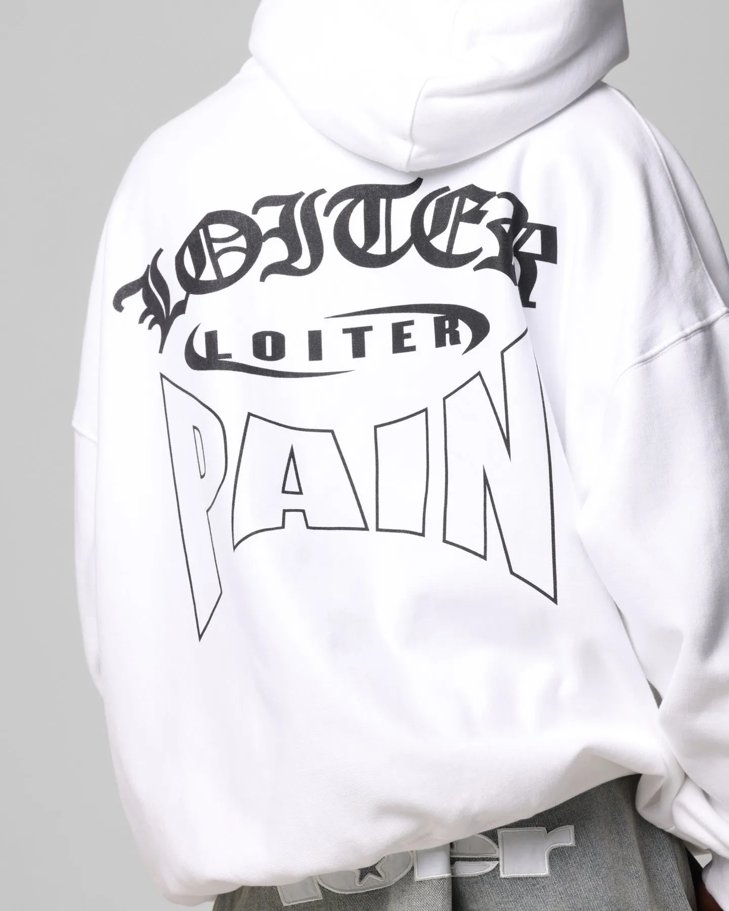 Loiter Ultimate Pain Hoodie Weiß