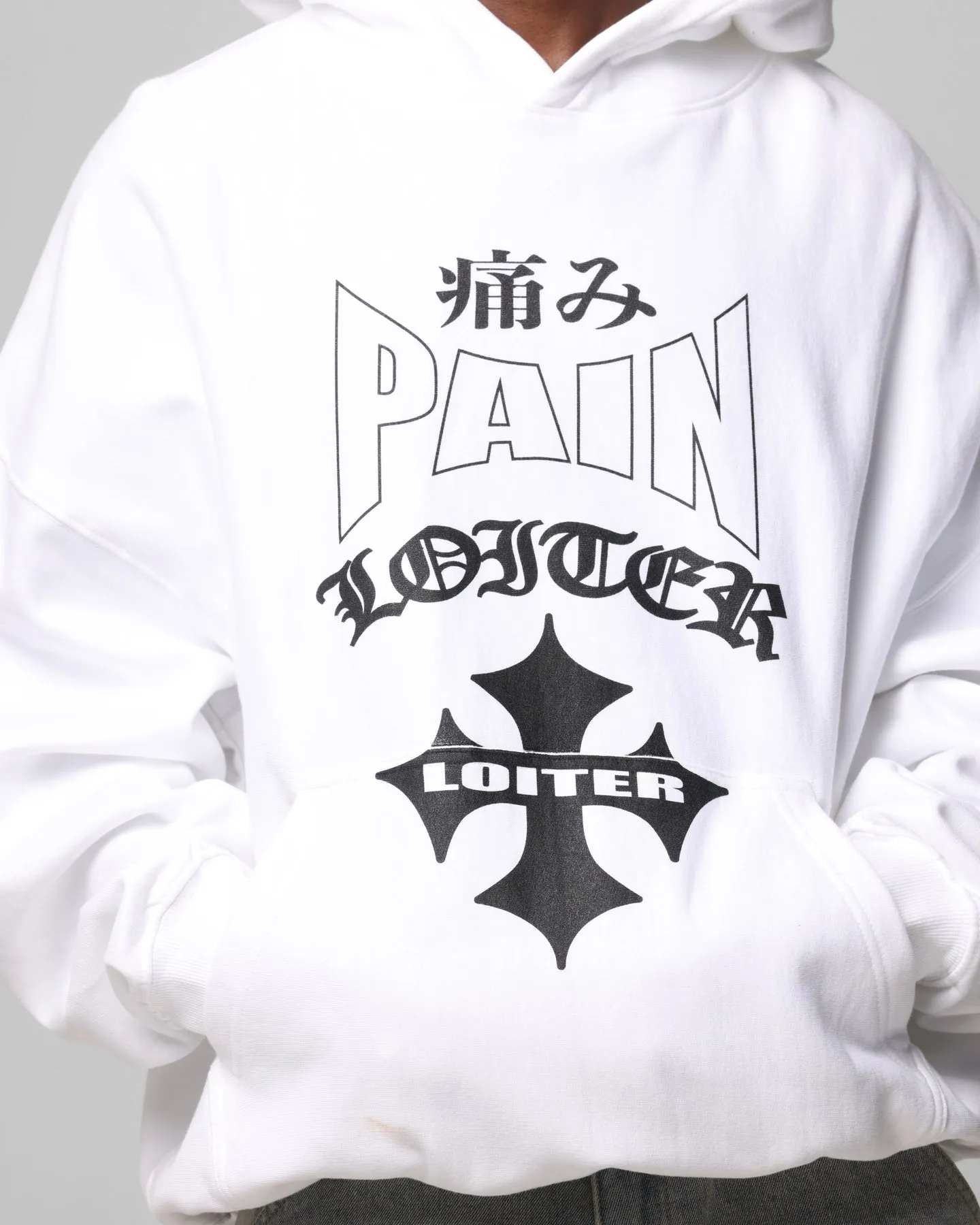 Loiter Ultimate Pain Hoodie Weiß