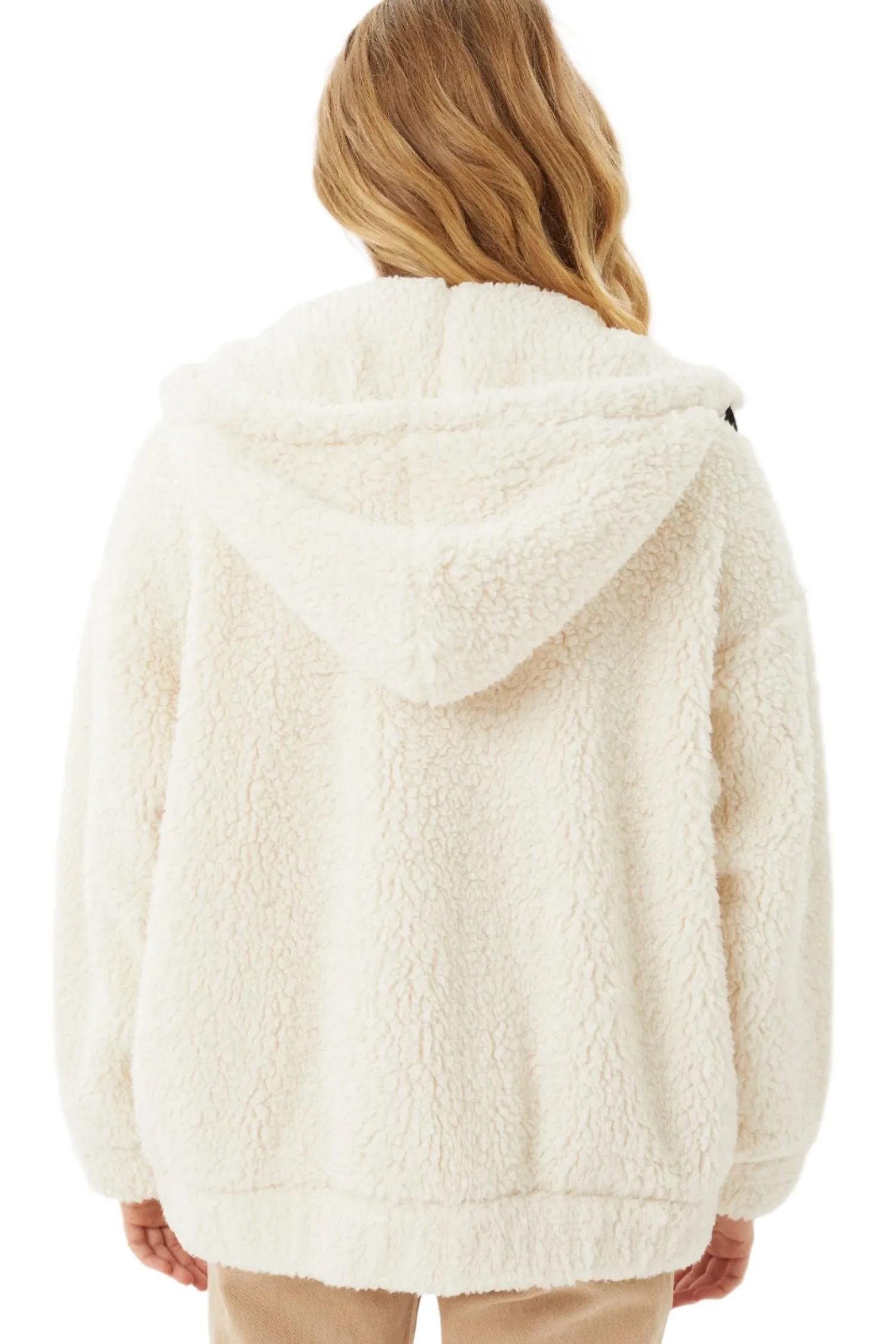 Love Tree Sherpa Brushed Zip-Up Kapuzenpullover 8175JY