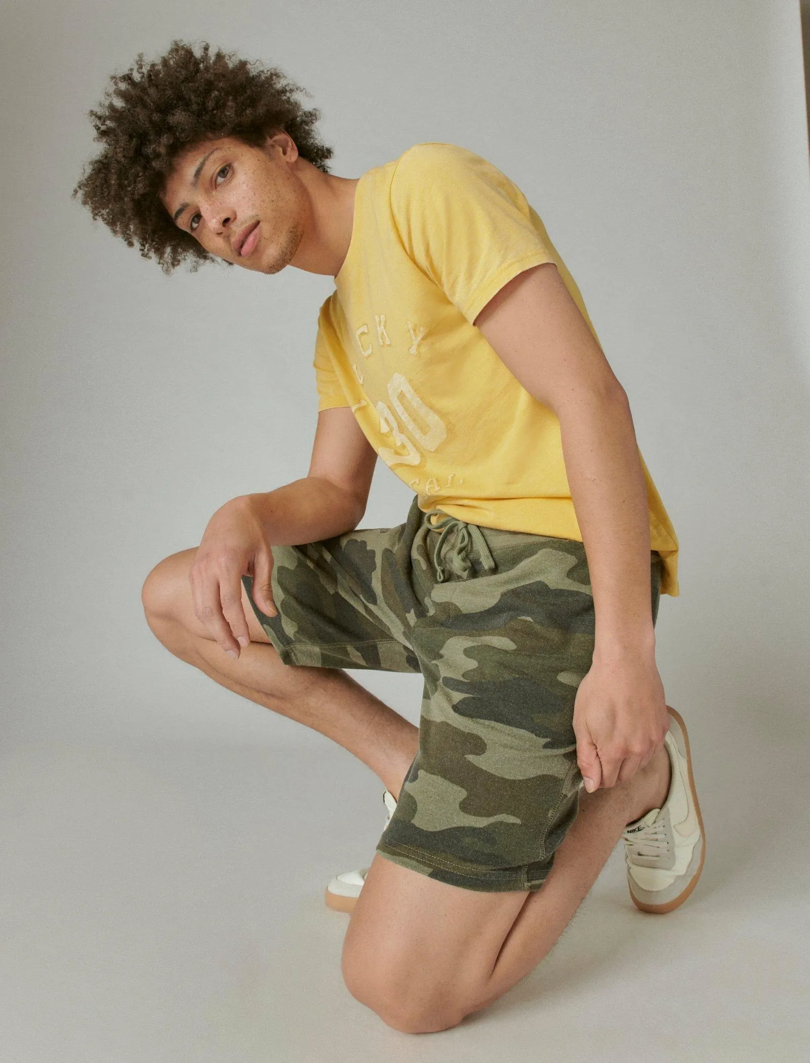 Lucky Brand Venice Burnout Short Camo (Armee-Farben) Lucky Brand
