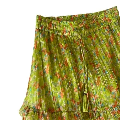 Lurex Chiffon Etagenrock