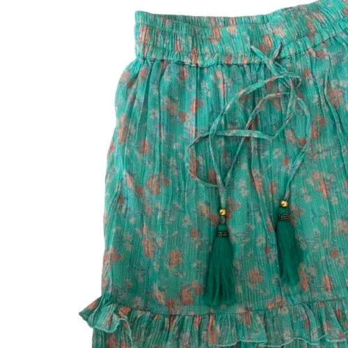 Lurex Chiffon Etagenrock