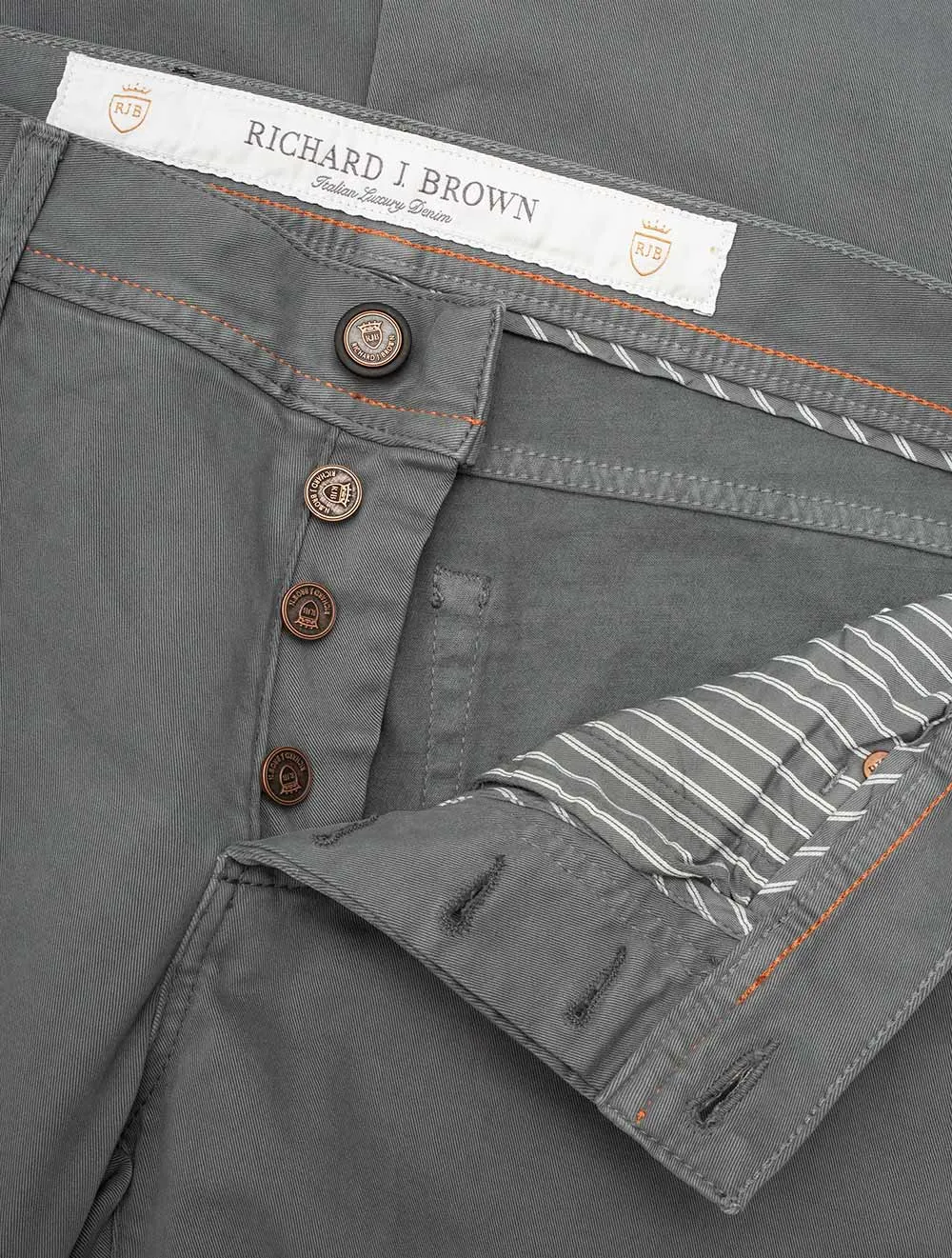 Luxus Denim Kaschmir Jeans Grau