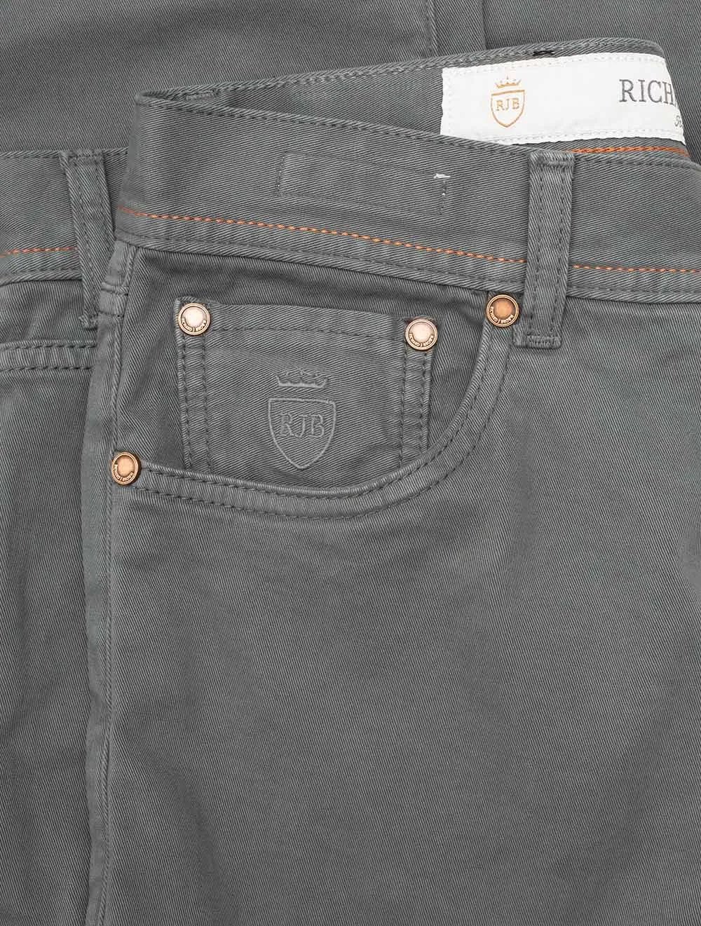 Luxus Denim Kaschmir Jeans Grau