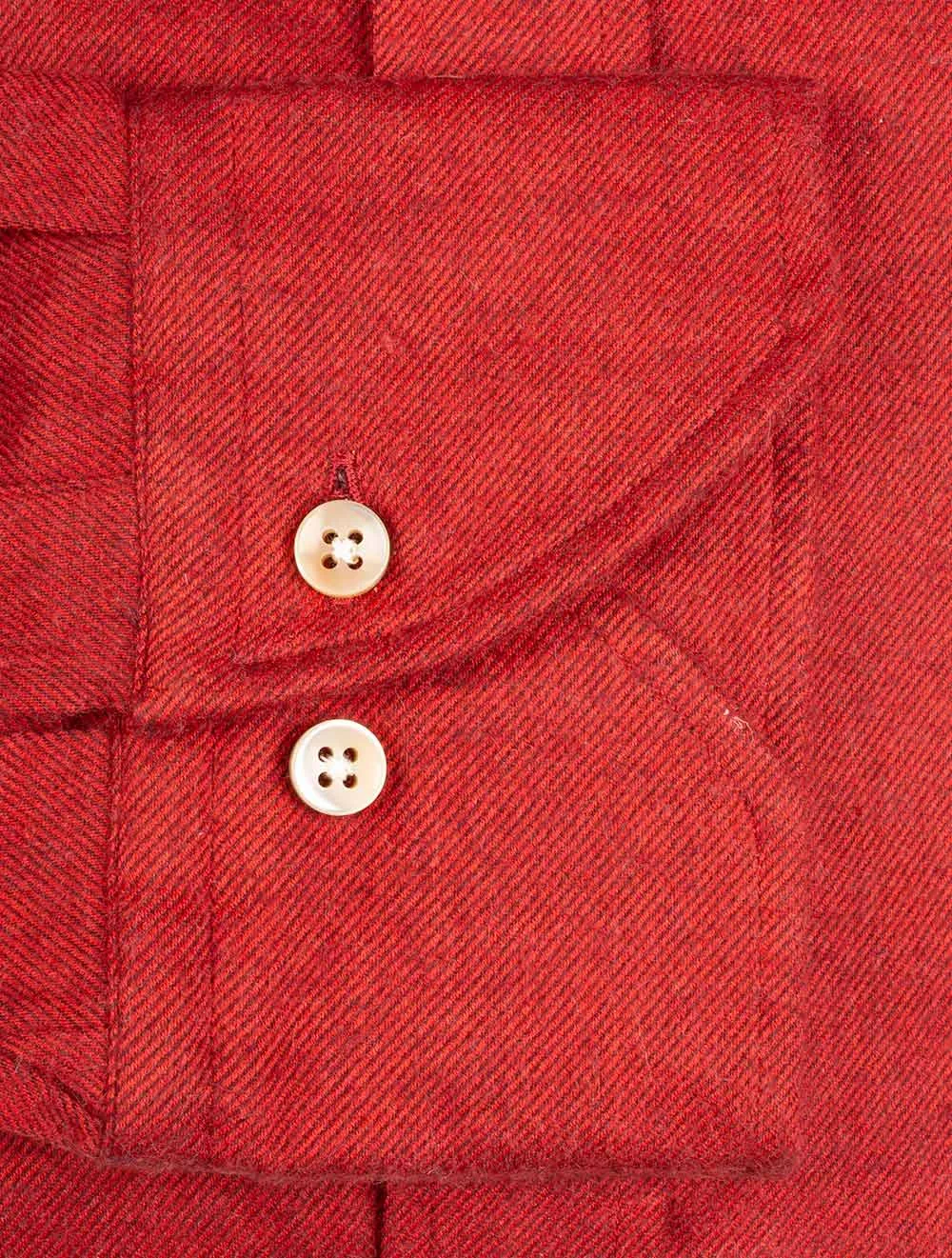 Luxus Flanell Passform Shirt Rot