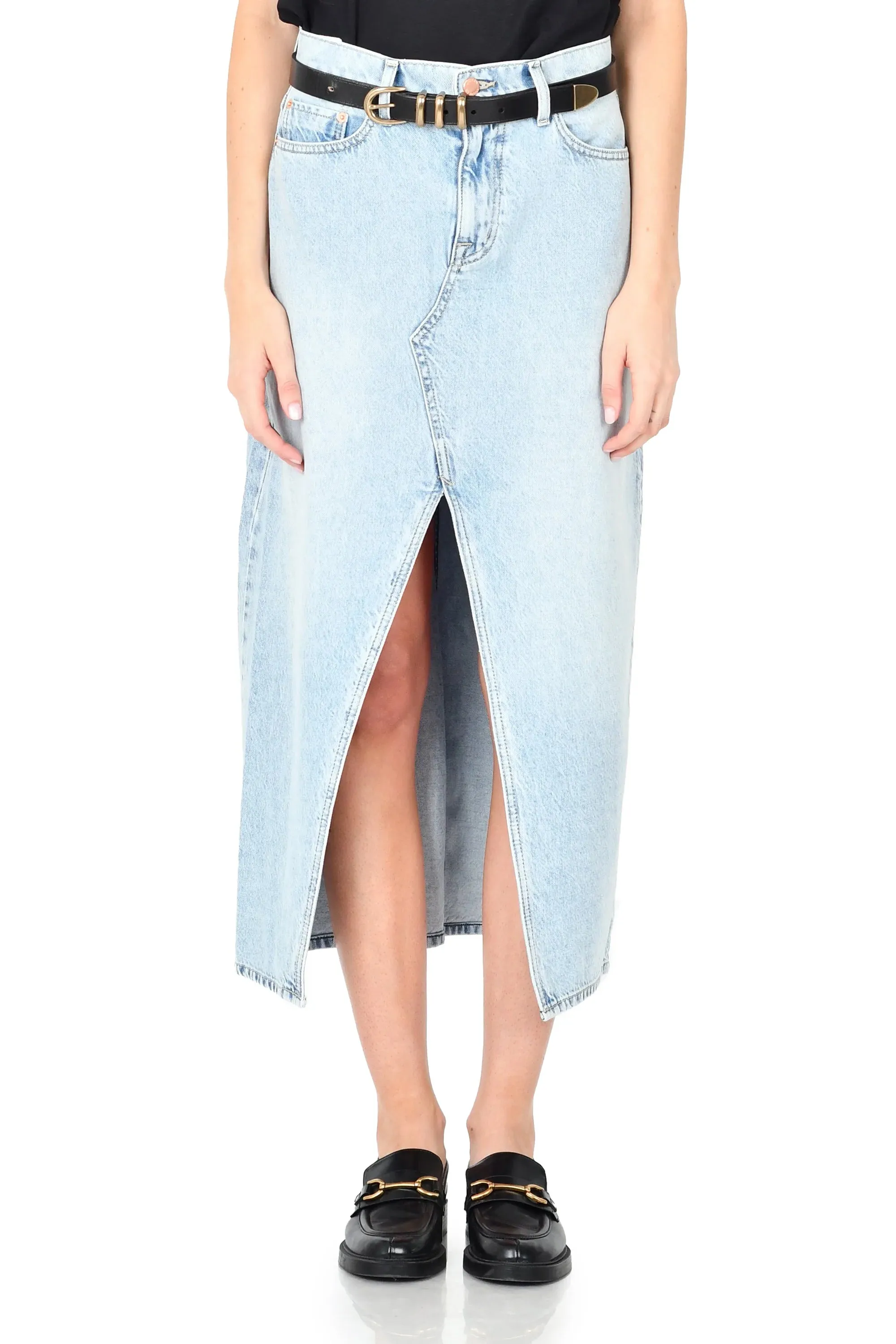 Maxine Denim Maxi-Rock