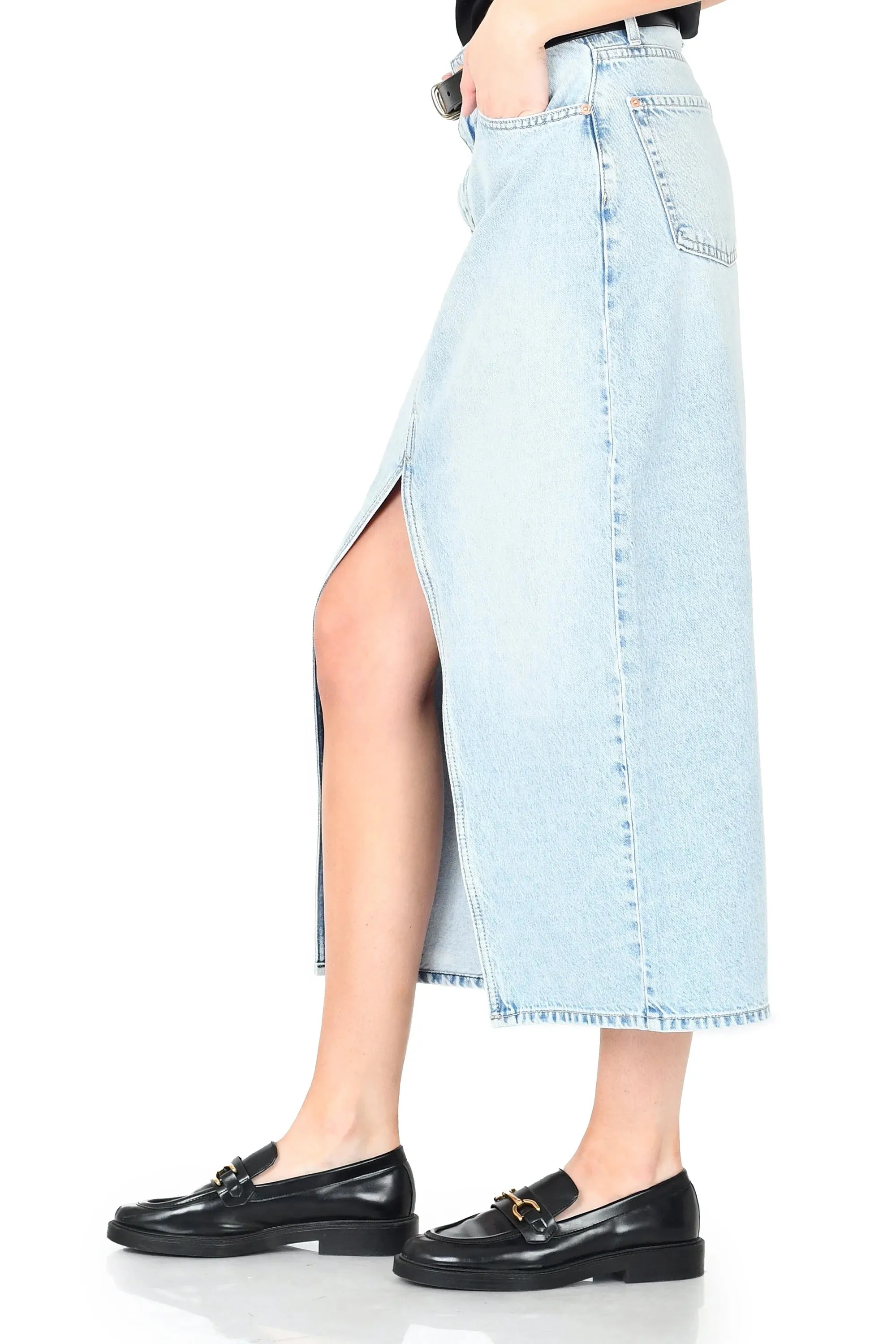 Maxine Denim Maxi-Rock