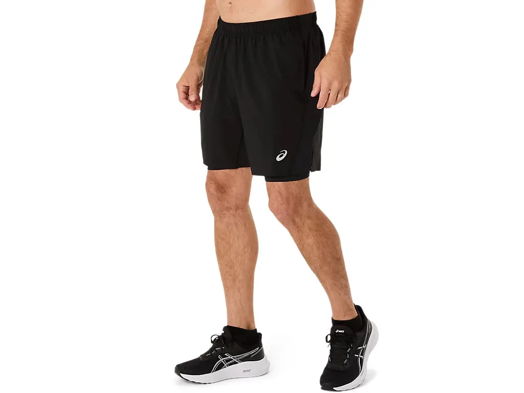Herren ASICS CORE 2N1 7IN SHORT Asics Bekleidung