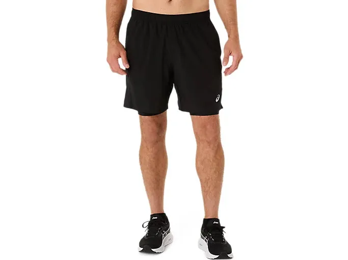 Herren ASICS CORE 2N1 7IN SHORT Asics Bekleidung
