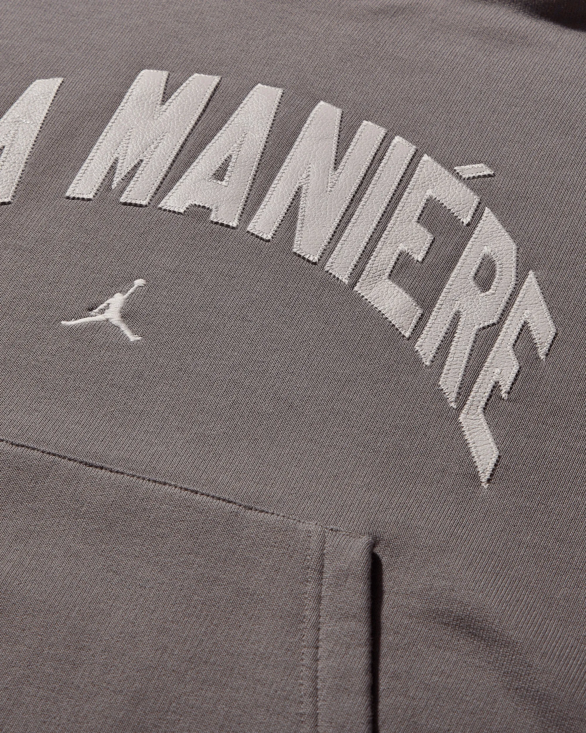 Herren A Ma Maniére Logo Hoodie Flaches Zinn