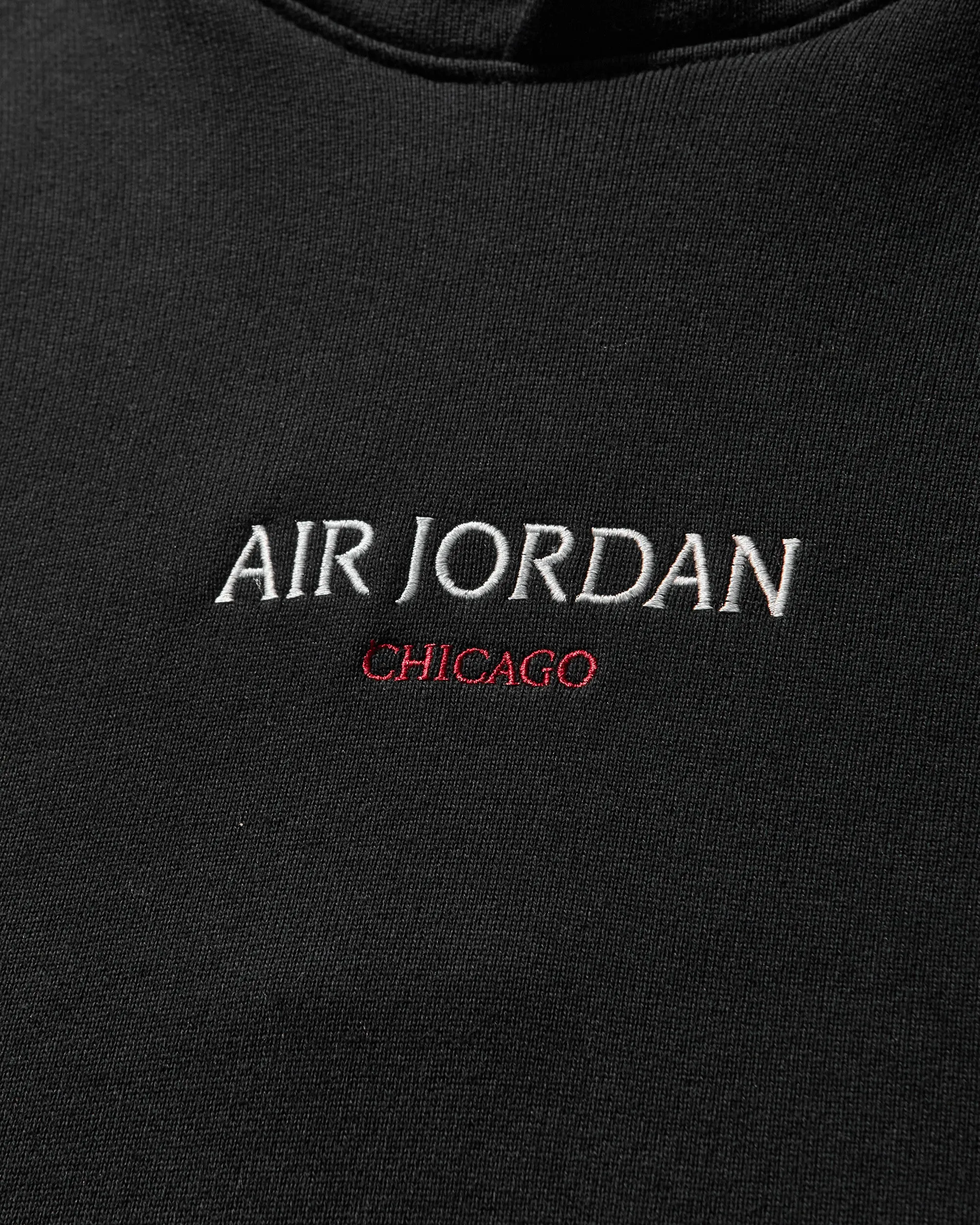 Herren Air Jordan Wordmark Chicago Fleece Hoodie Schwarz