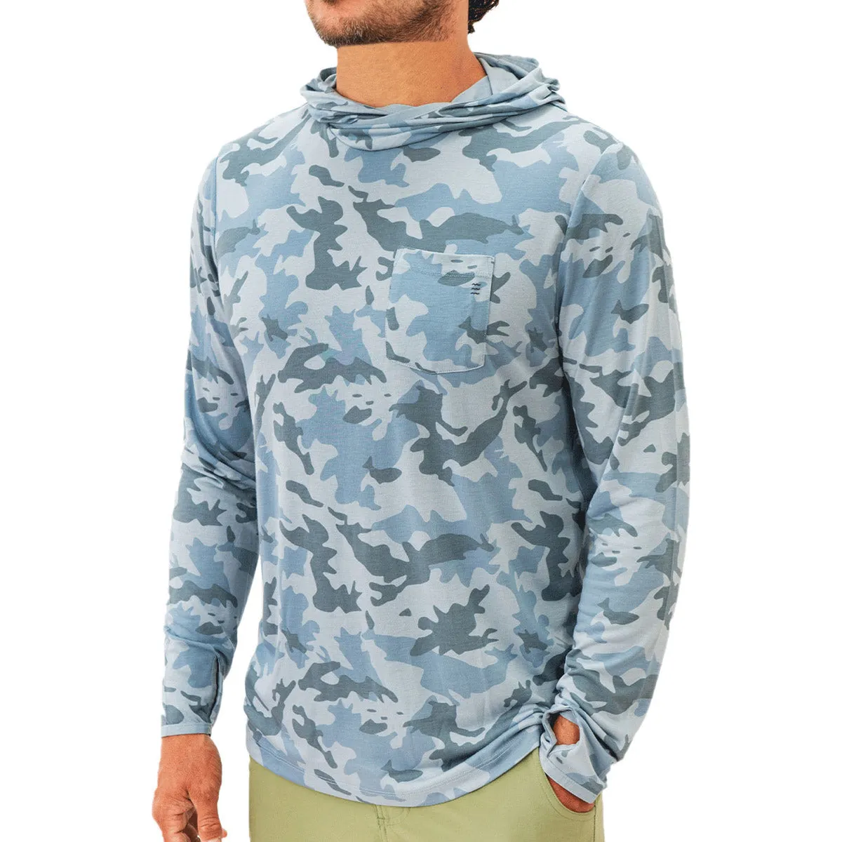 Leichte Bambus-Kapuzensweatshirt für Herren