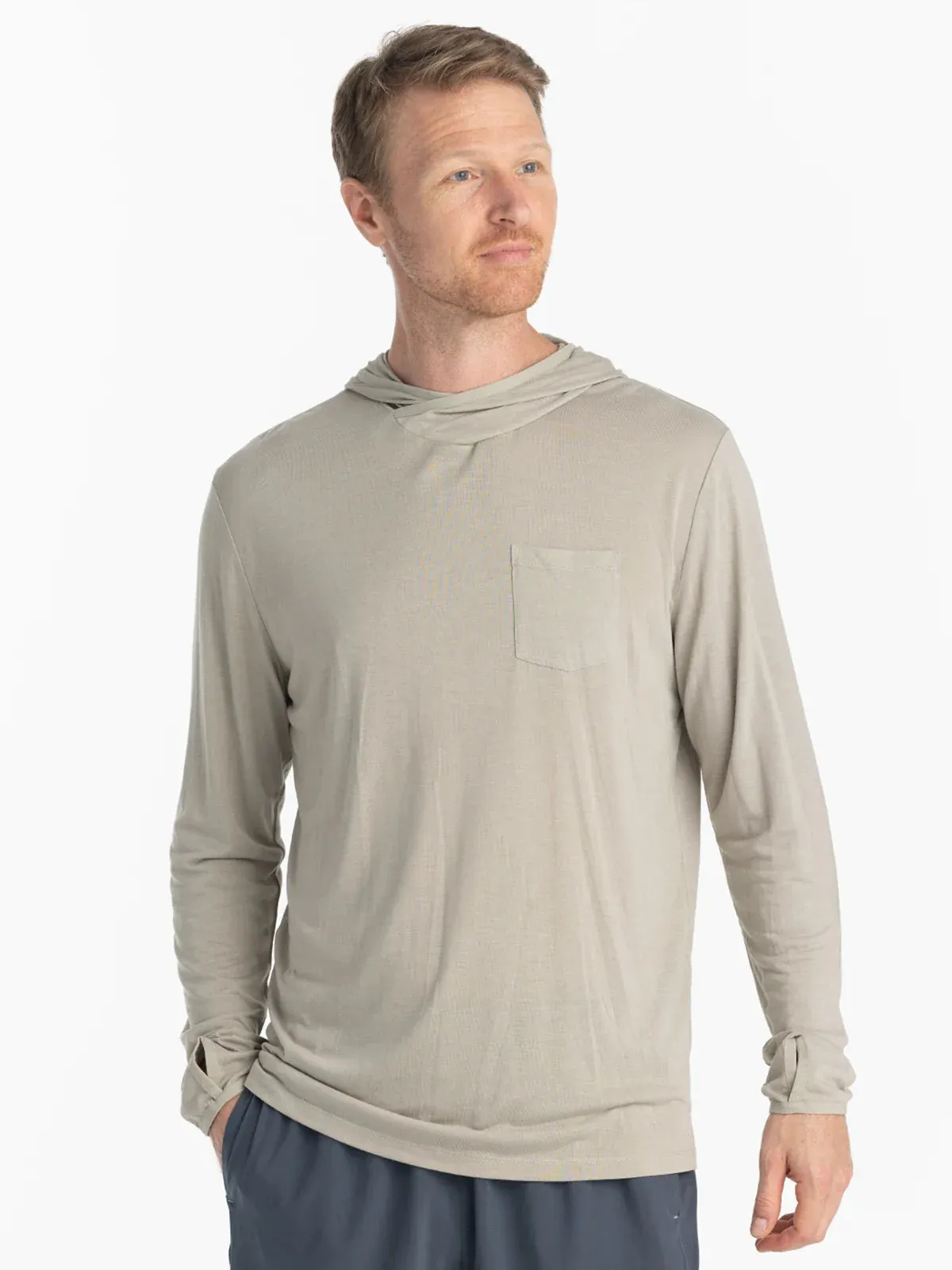 Leichte Bambus-Kapuzensweatshirt für Herren