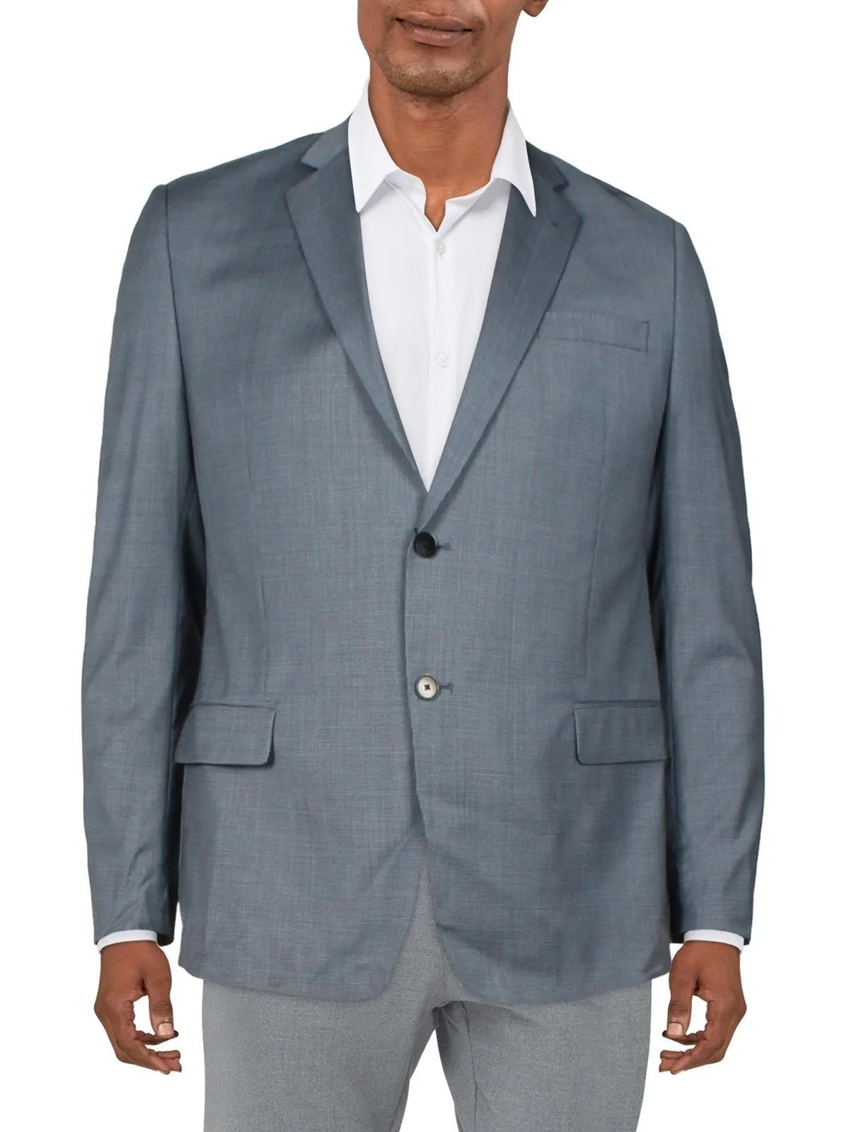 Herren Business-Karriere Zweiknopf-Blazer