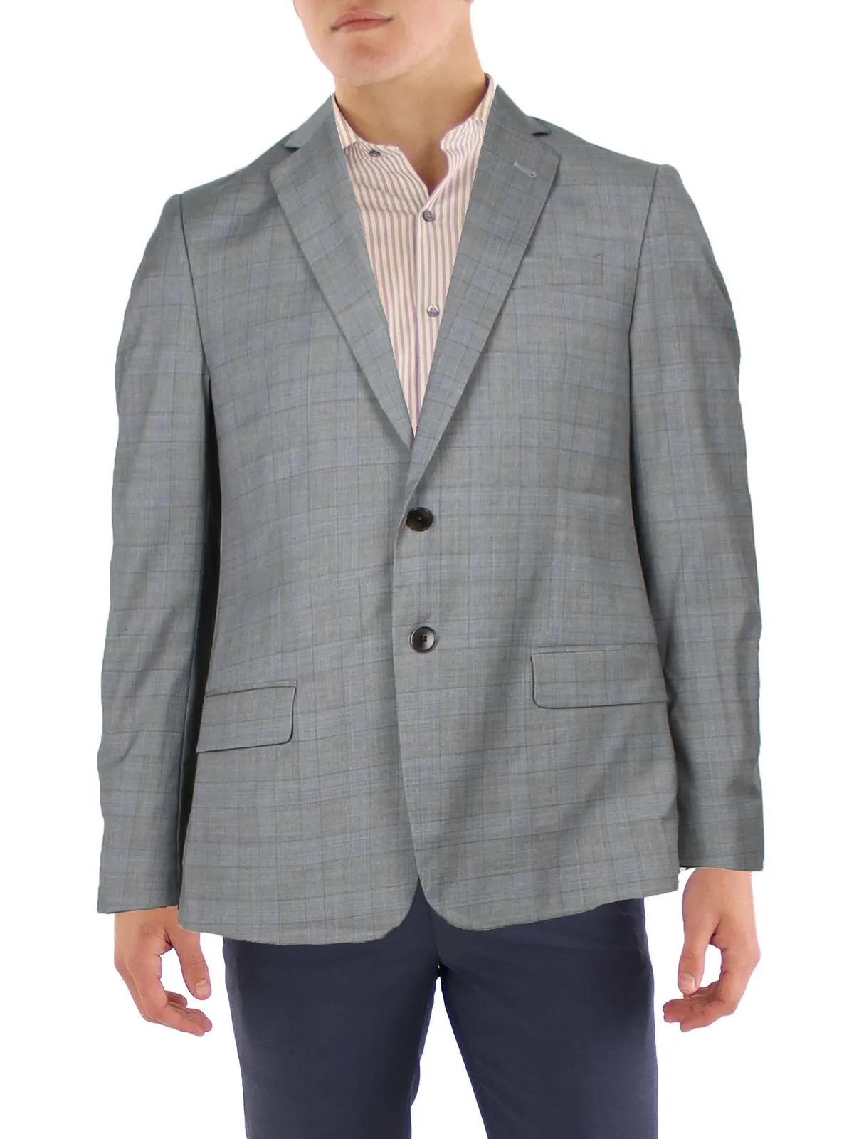 Herren Business-Karriere Zweiknopf-Blazer