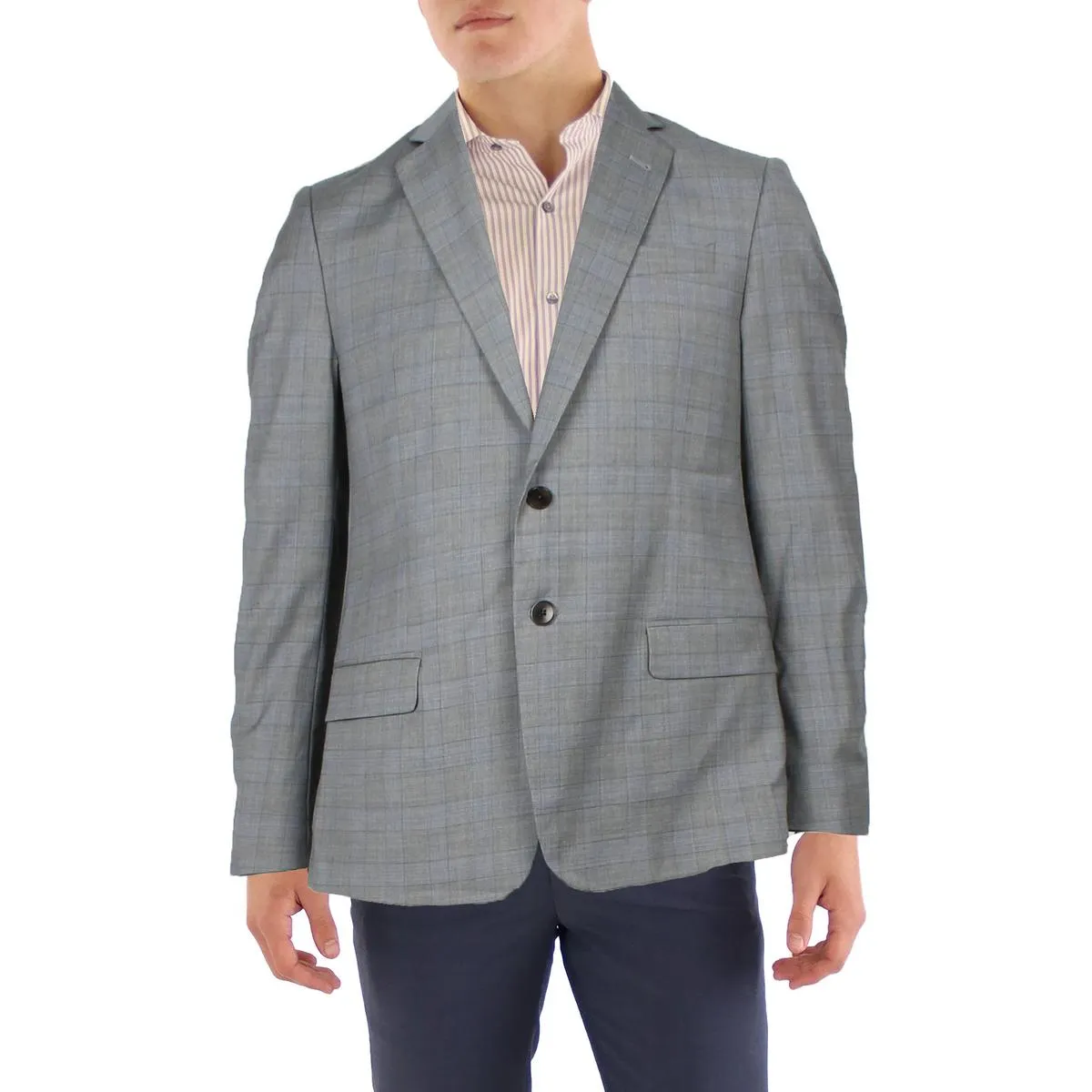Herren Business-Karriere Zweiknopf-Blazer