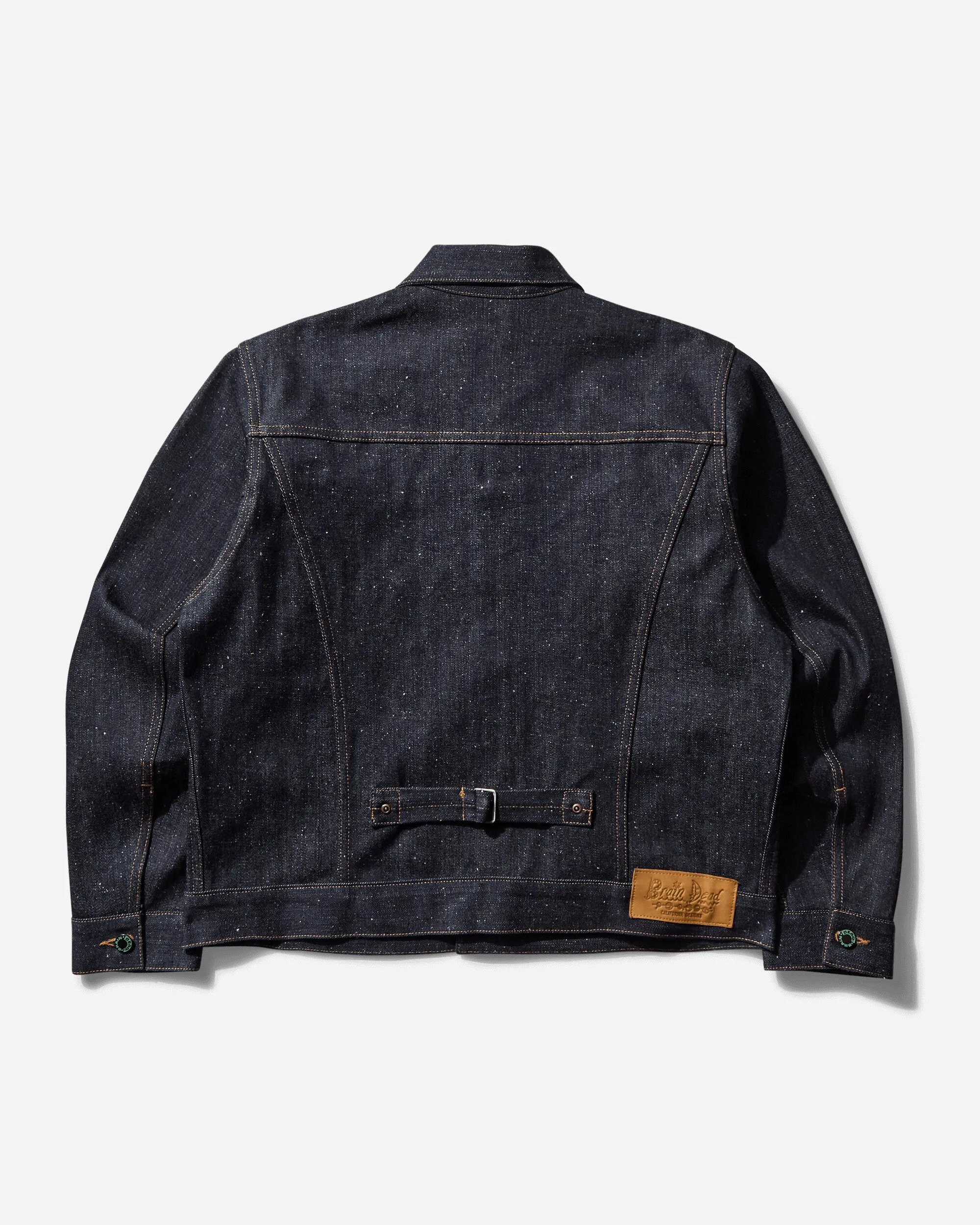 Herren Cropped Denim Trucker Jacke Indigo