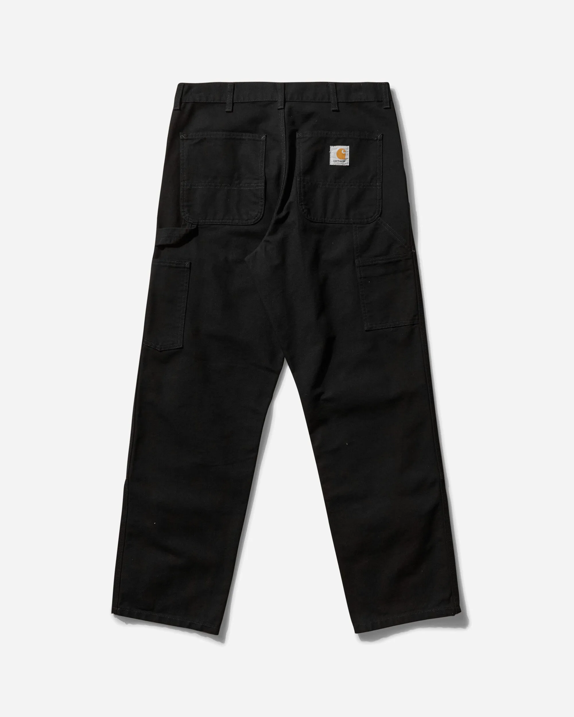 Herrenhose mit Doppelknie Schwarz (Gewaschen)