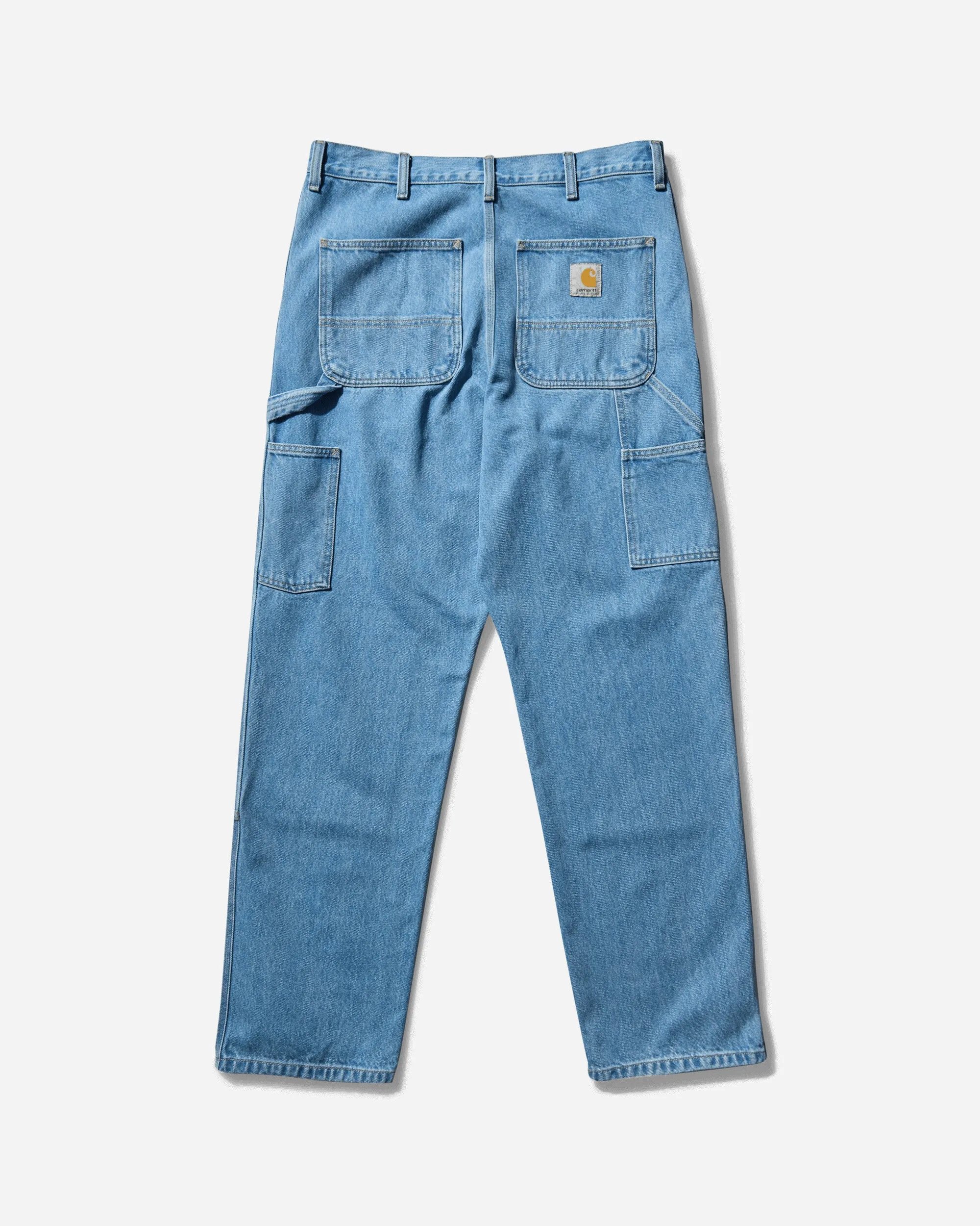 Herrenhose mit Doppelknie in Blau (Steinwäsche)